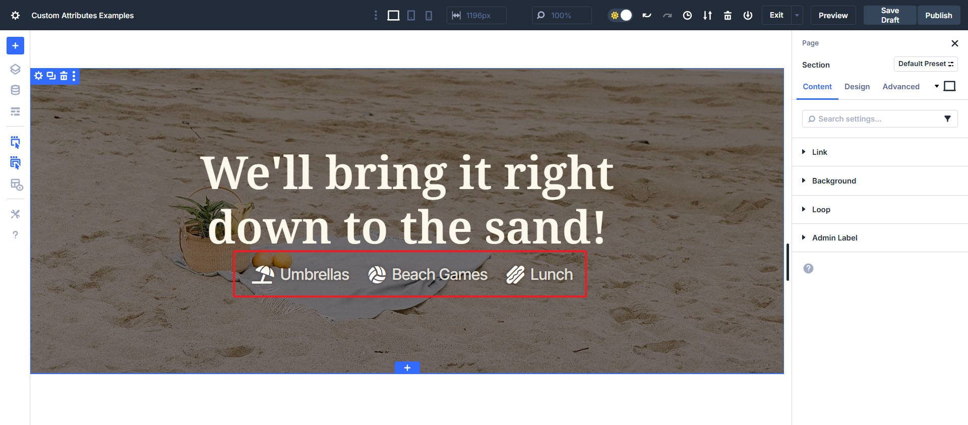Icon List Decorative Icons
