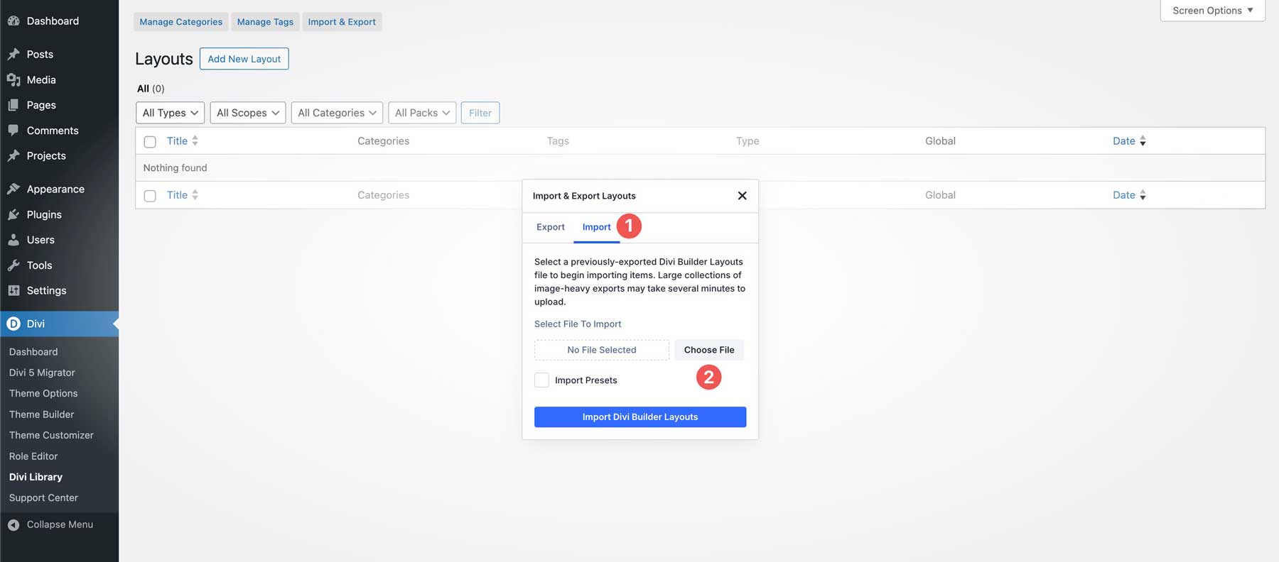 Group Carousel transition effects in Divi 5
