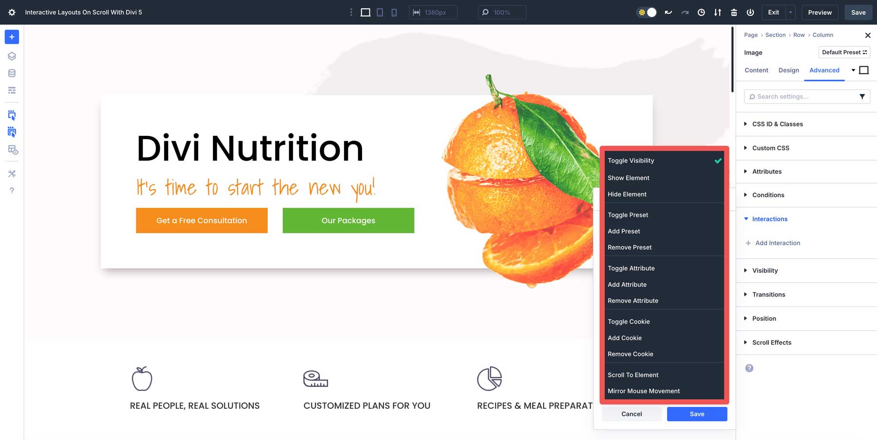 Interactive Layouts On Scroll With Divi 5