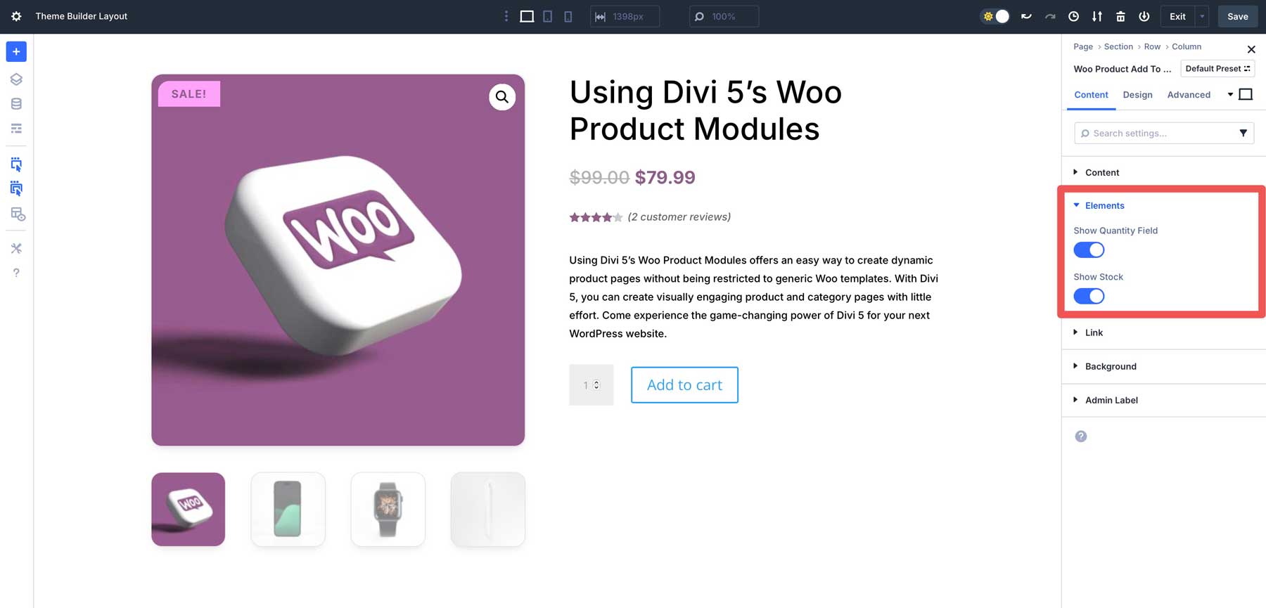 Divi 5 Woo Product Modules