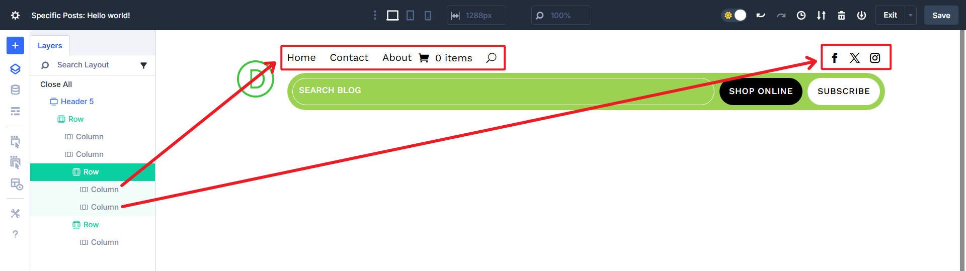 Example Header Structure Breakdown - 2