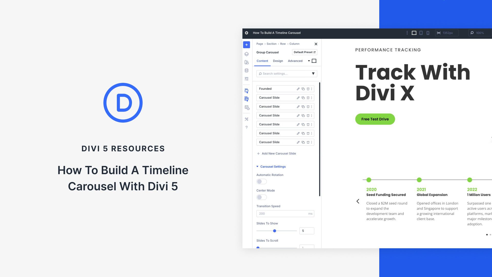 How To Build A Timeline Carousel With Divi 5