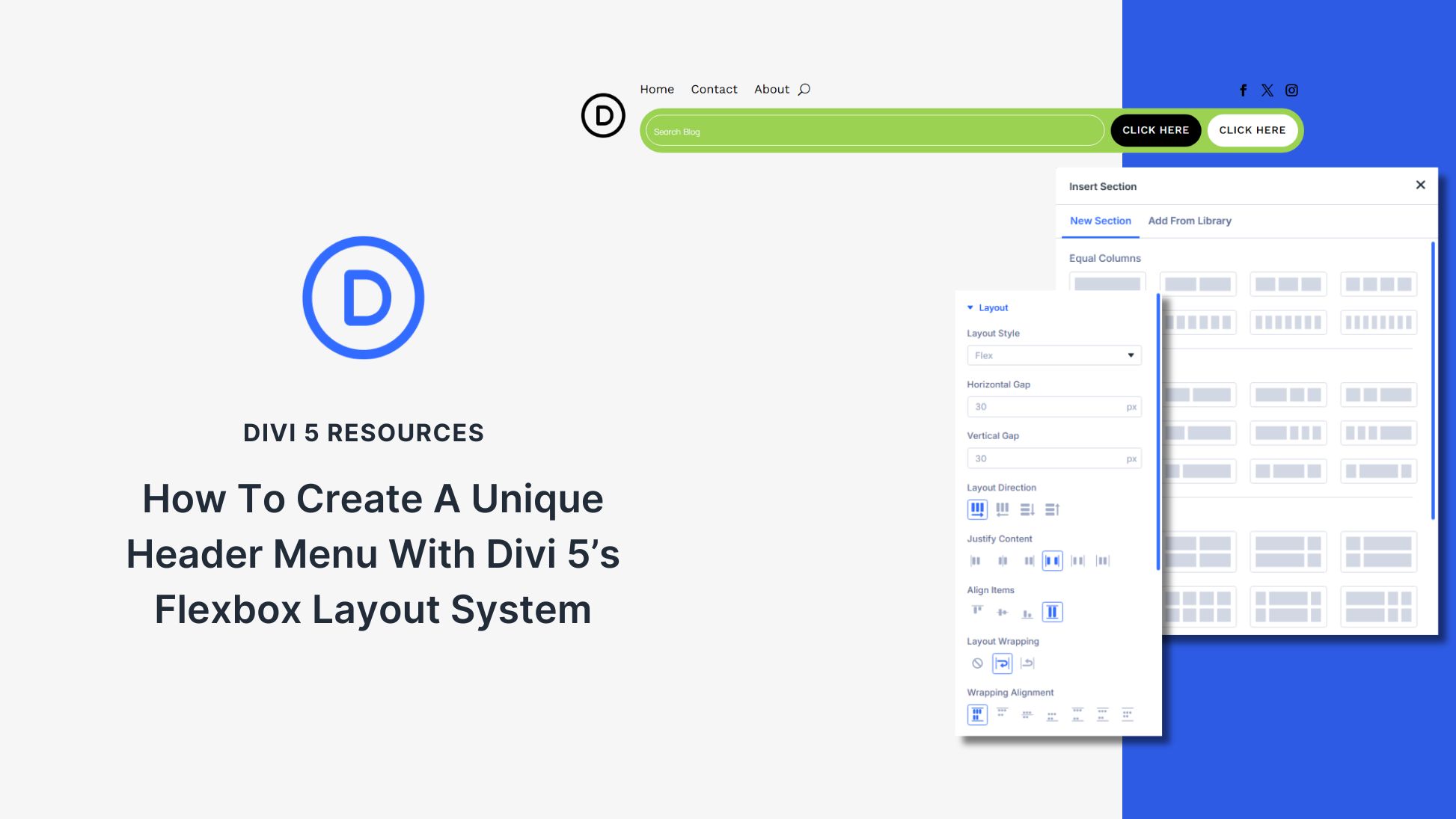 How To Create A Unique Header Menu With Divi 5’s Flexbox Layout System