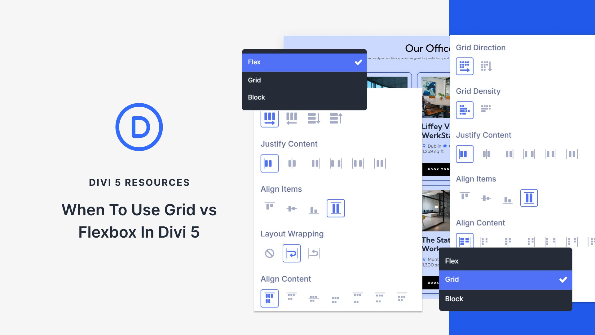 When To Use Grid vs Flexbox In Divi 5