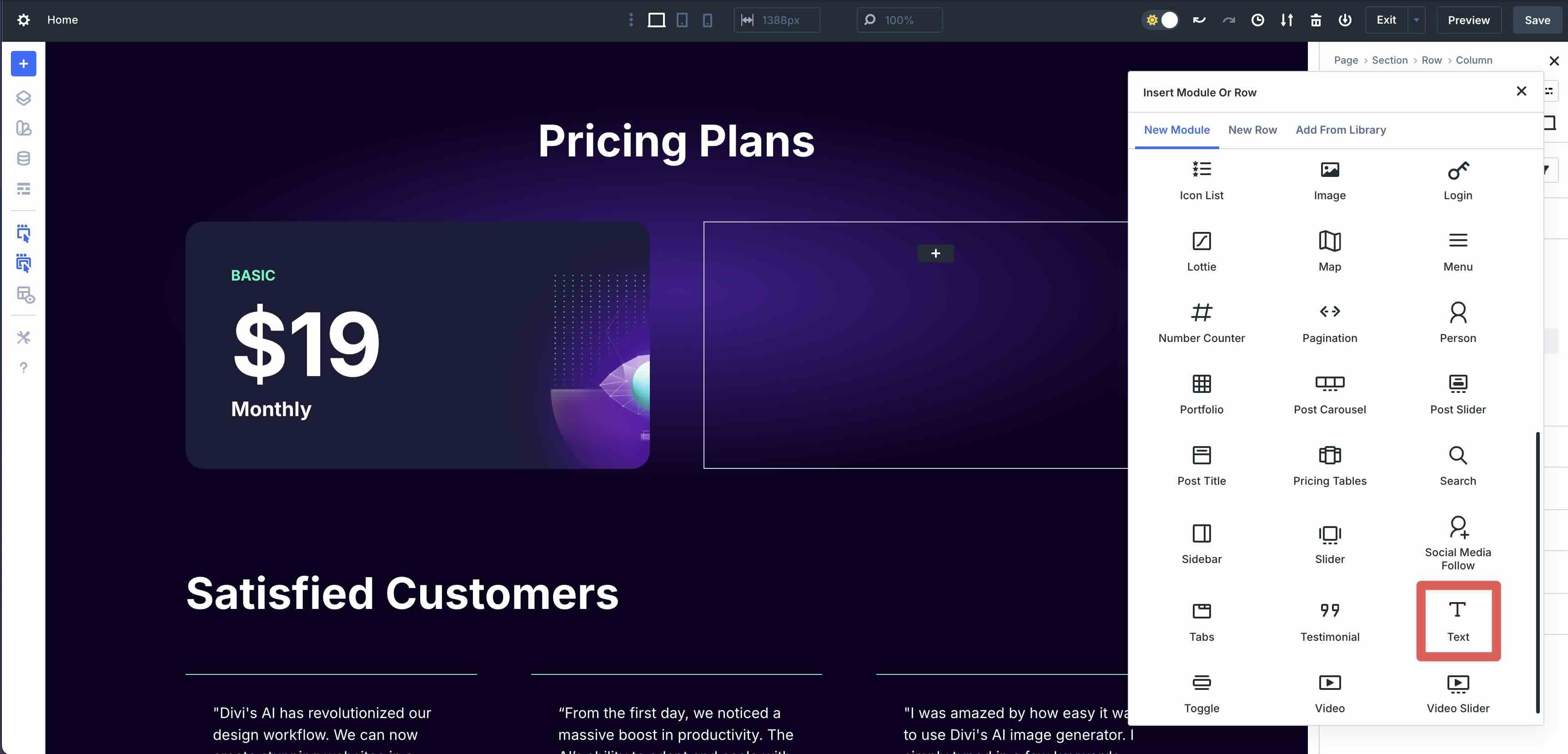 Nested Modules in Divi 5
