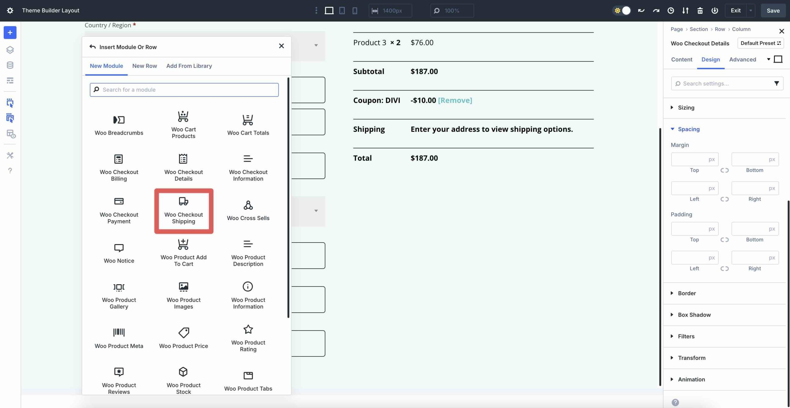 Divi 5 Woo Cart & Checkout Modules