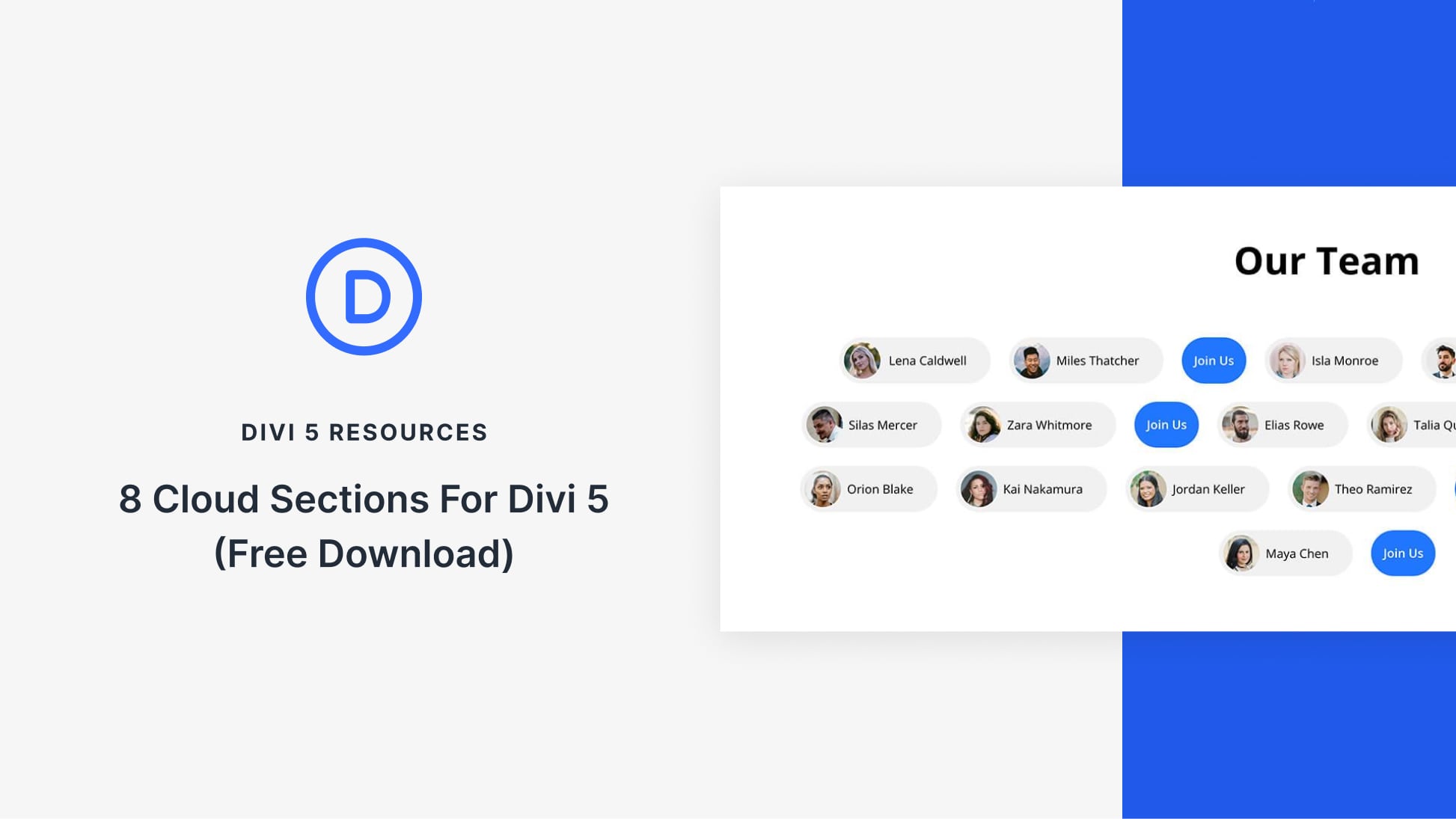 8 Cloud Sections For Divi 5 (Free Download)