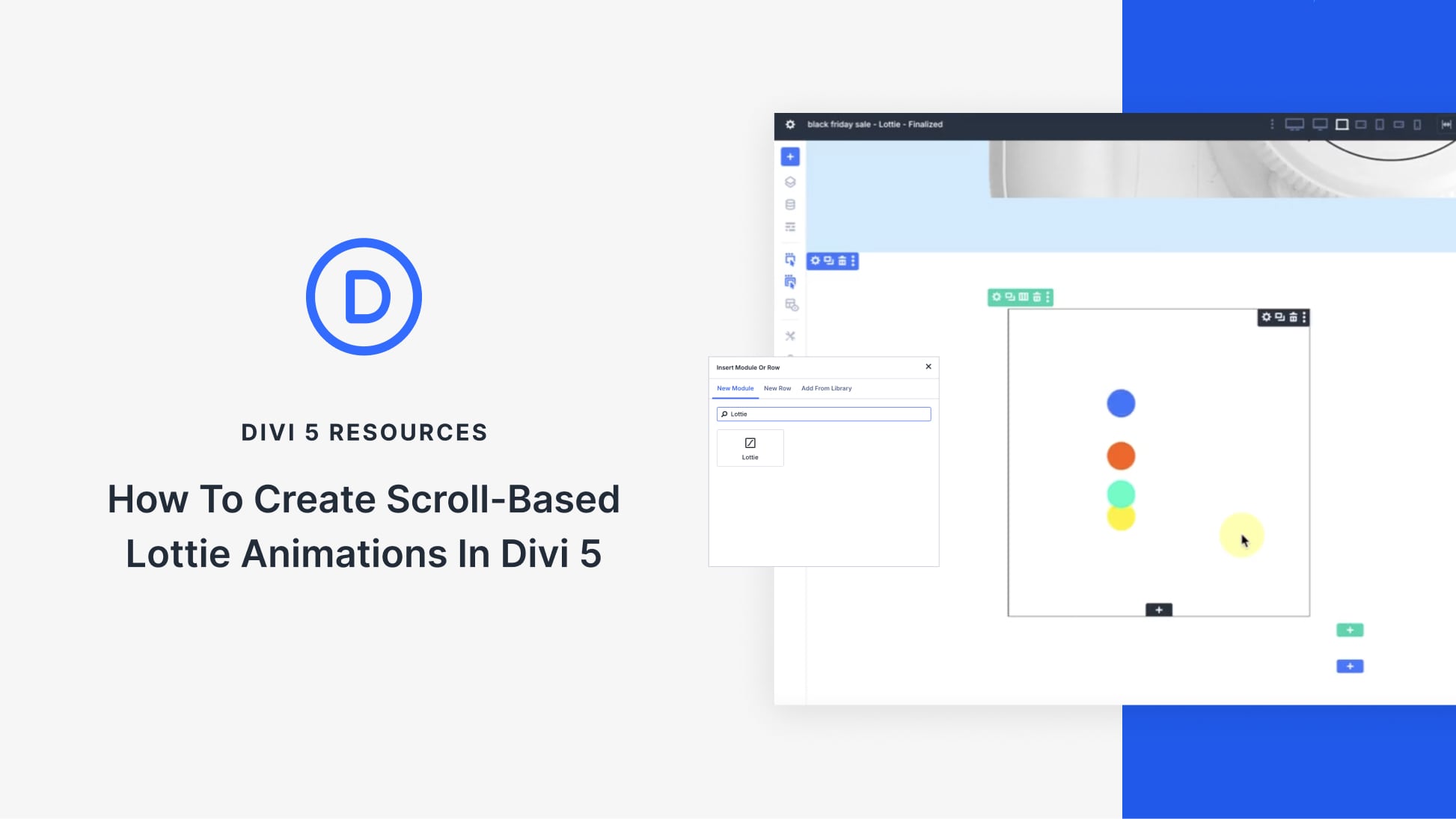 How To Create Scroll-Based Lottie Animations In Divi 5