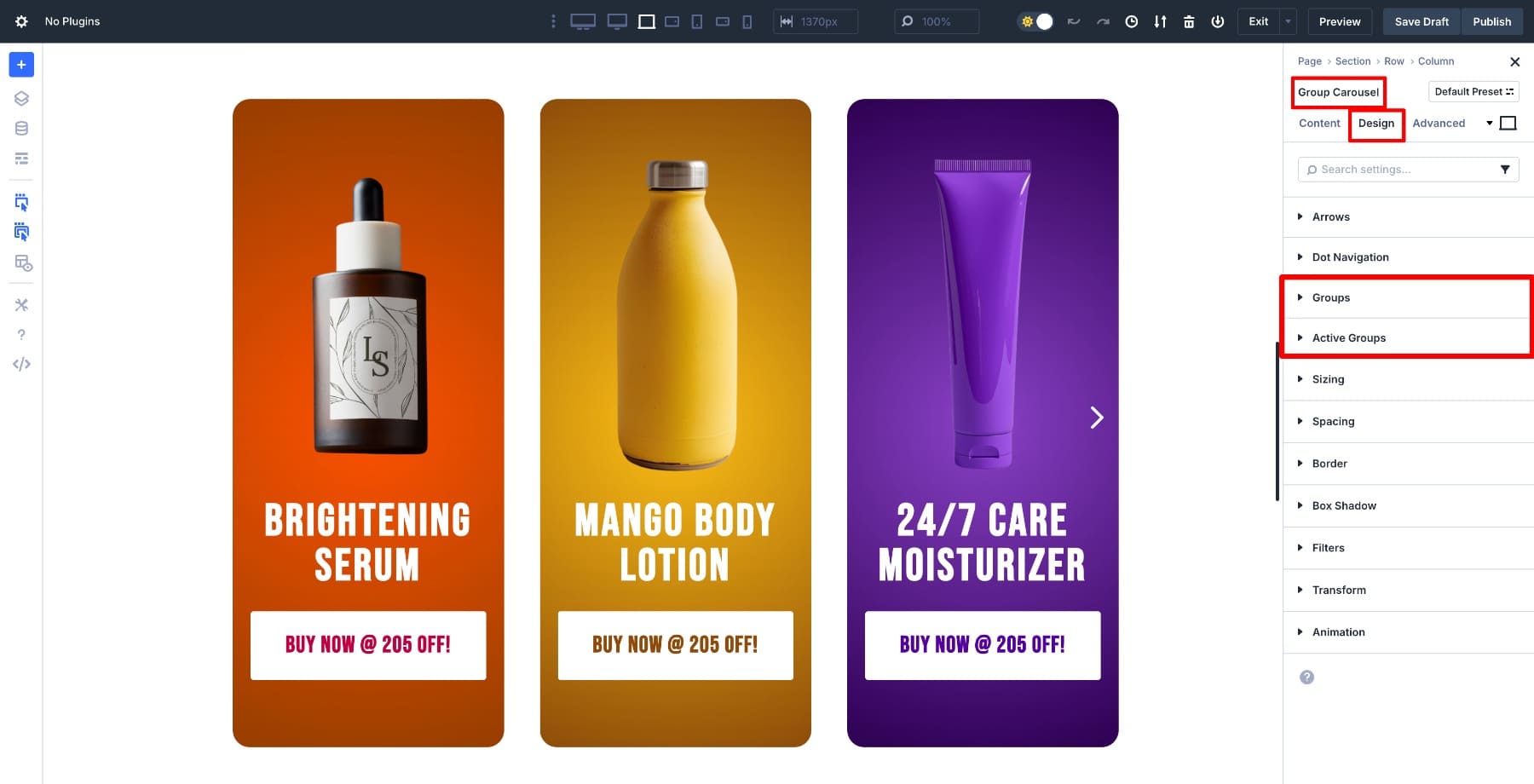 groups and active groups