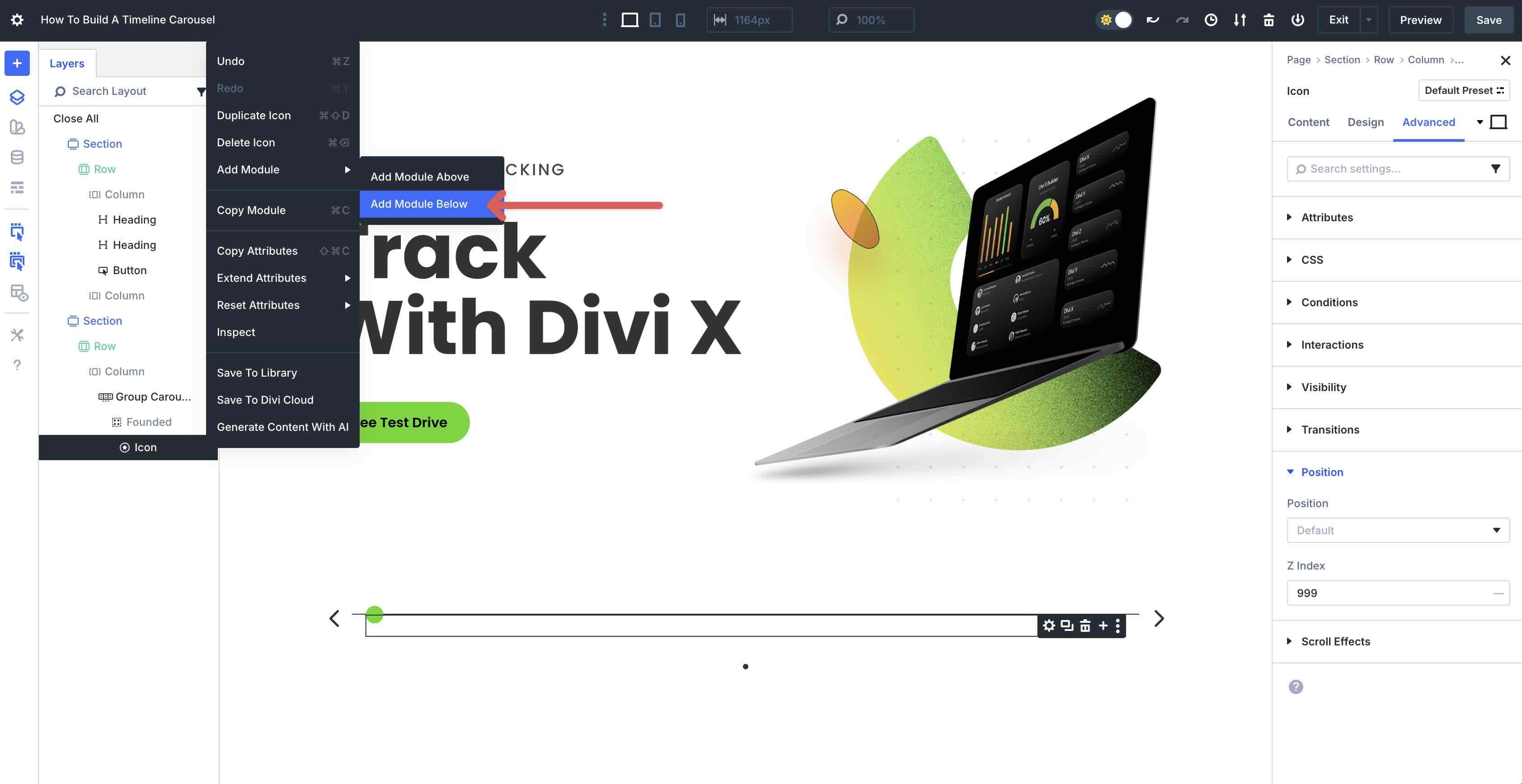 Build A Timeline Carousel With Divi 5