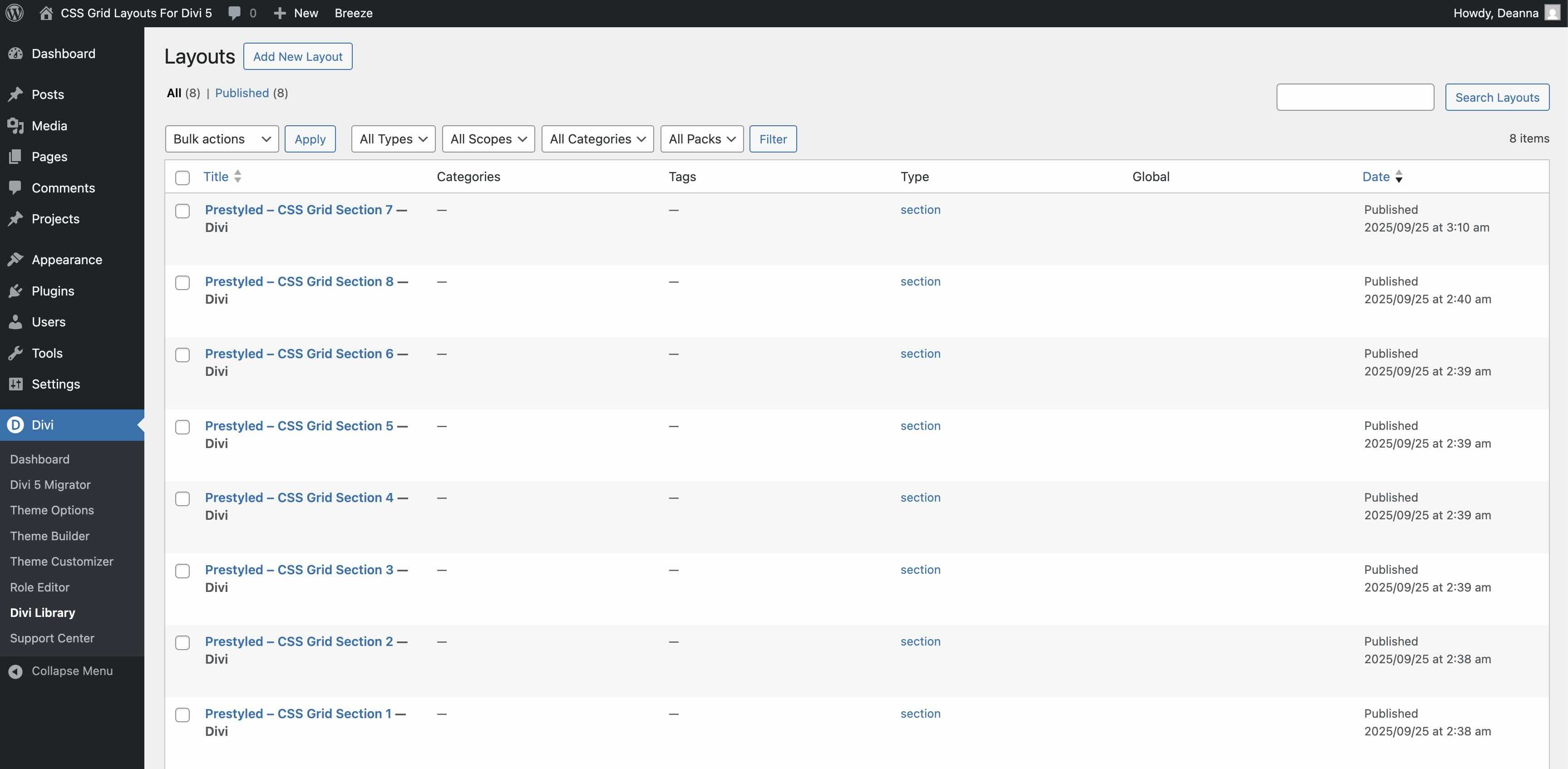 CSS Grid Layouts For Divi 5