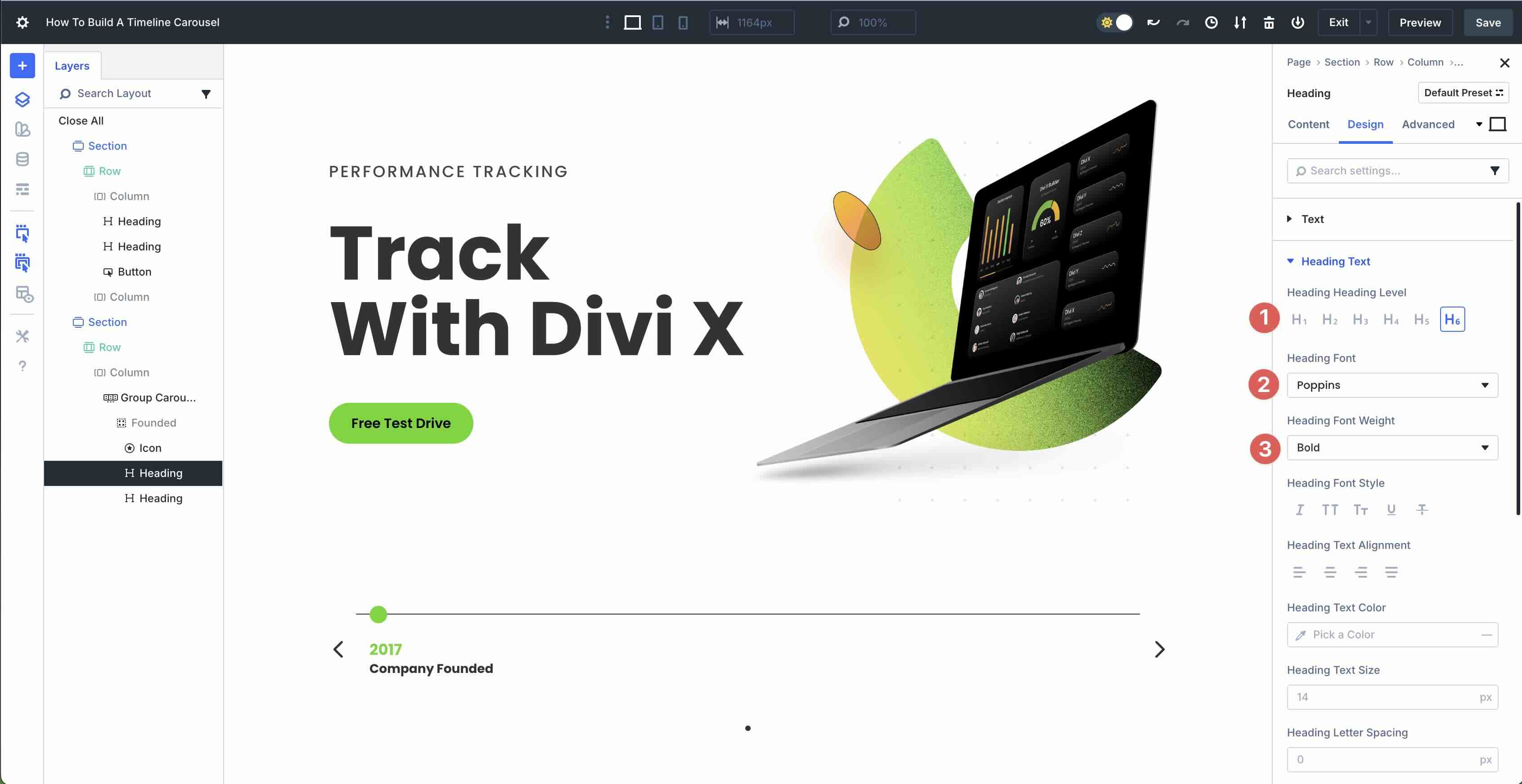 Build A Timeline Carousel With Divi 5