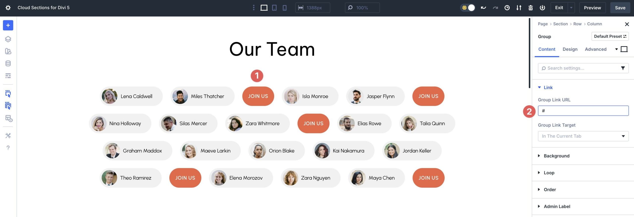 Cloud Sections For Divi 5