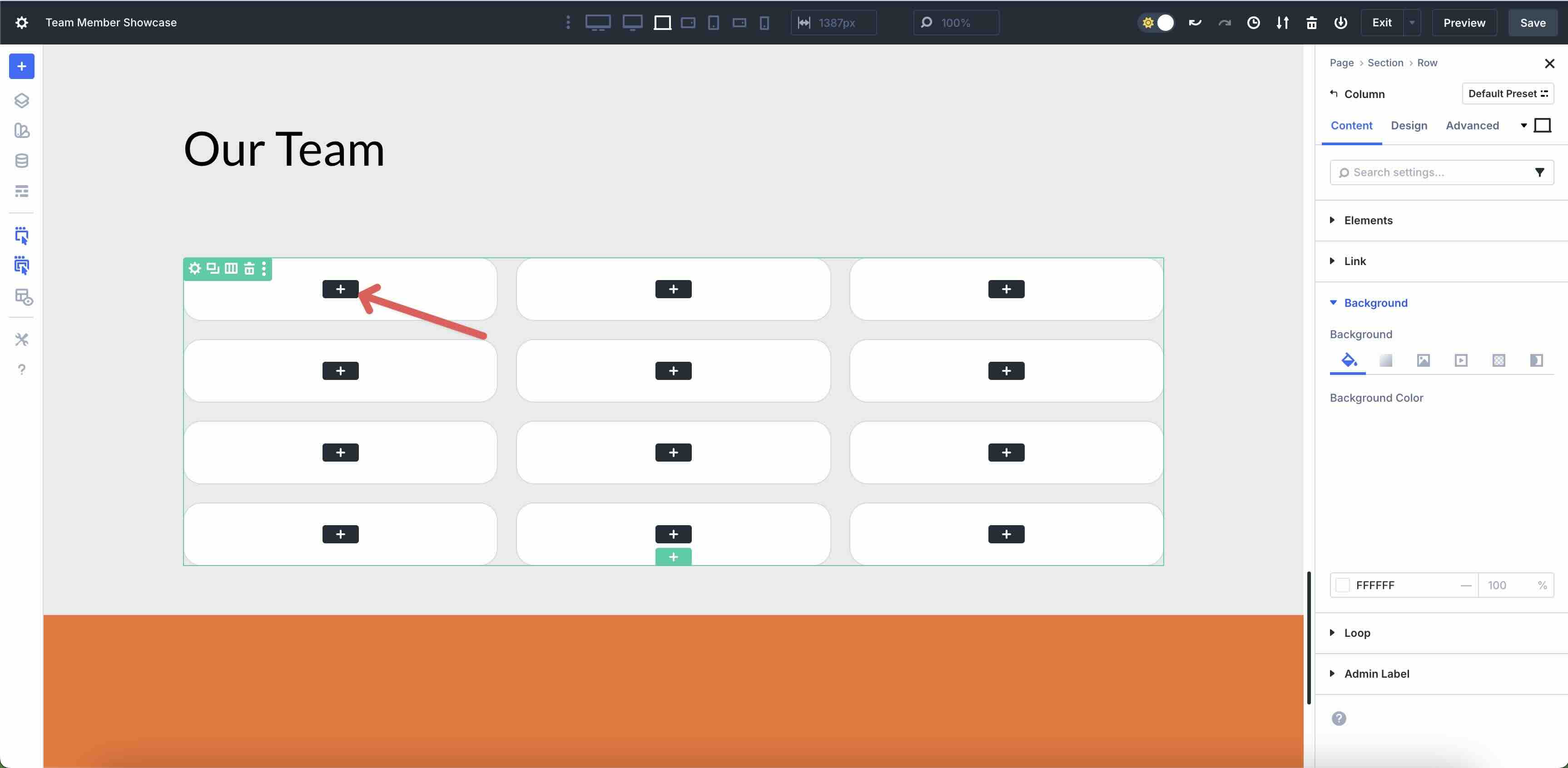 build a team directory using Loop Builder