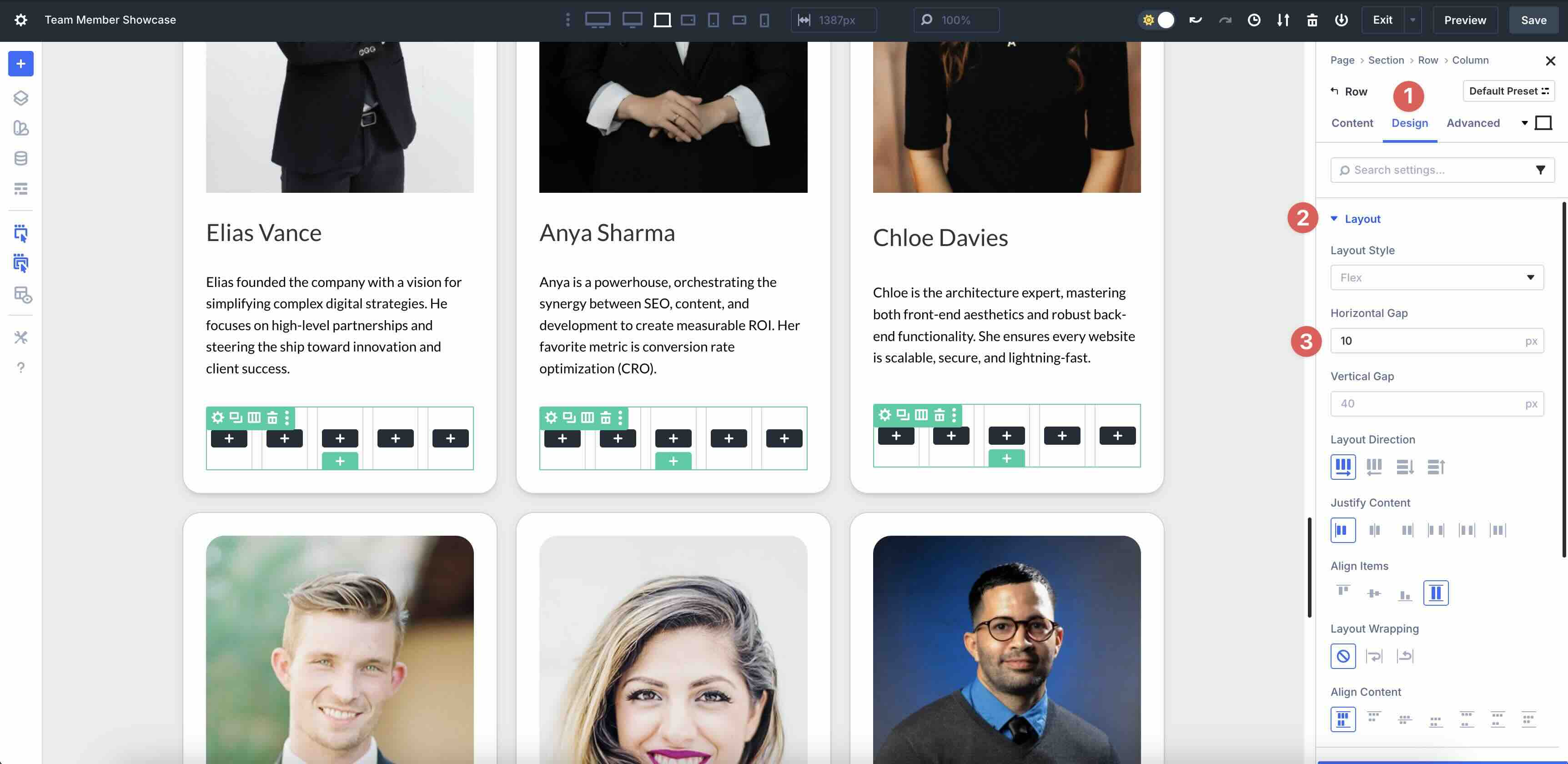 build a team directory using Loop Builder
