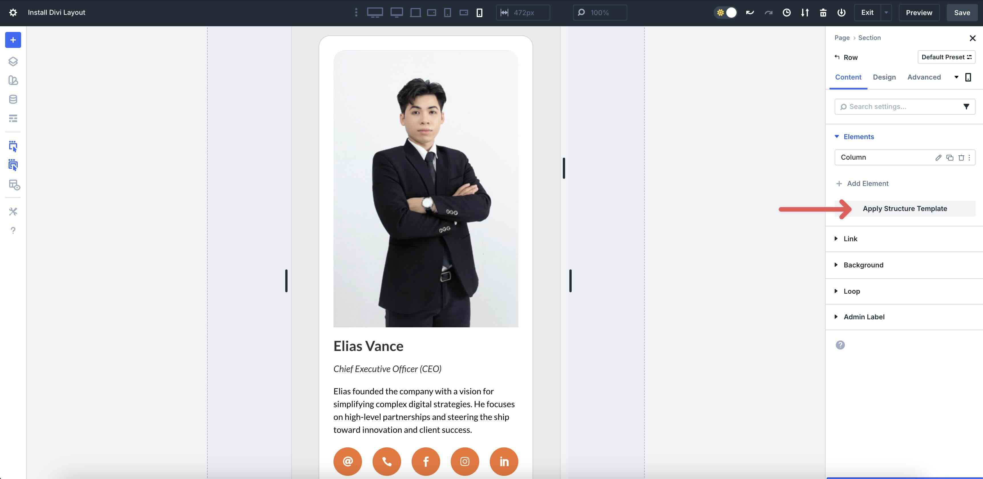 build a team directory using Loop Builder