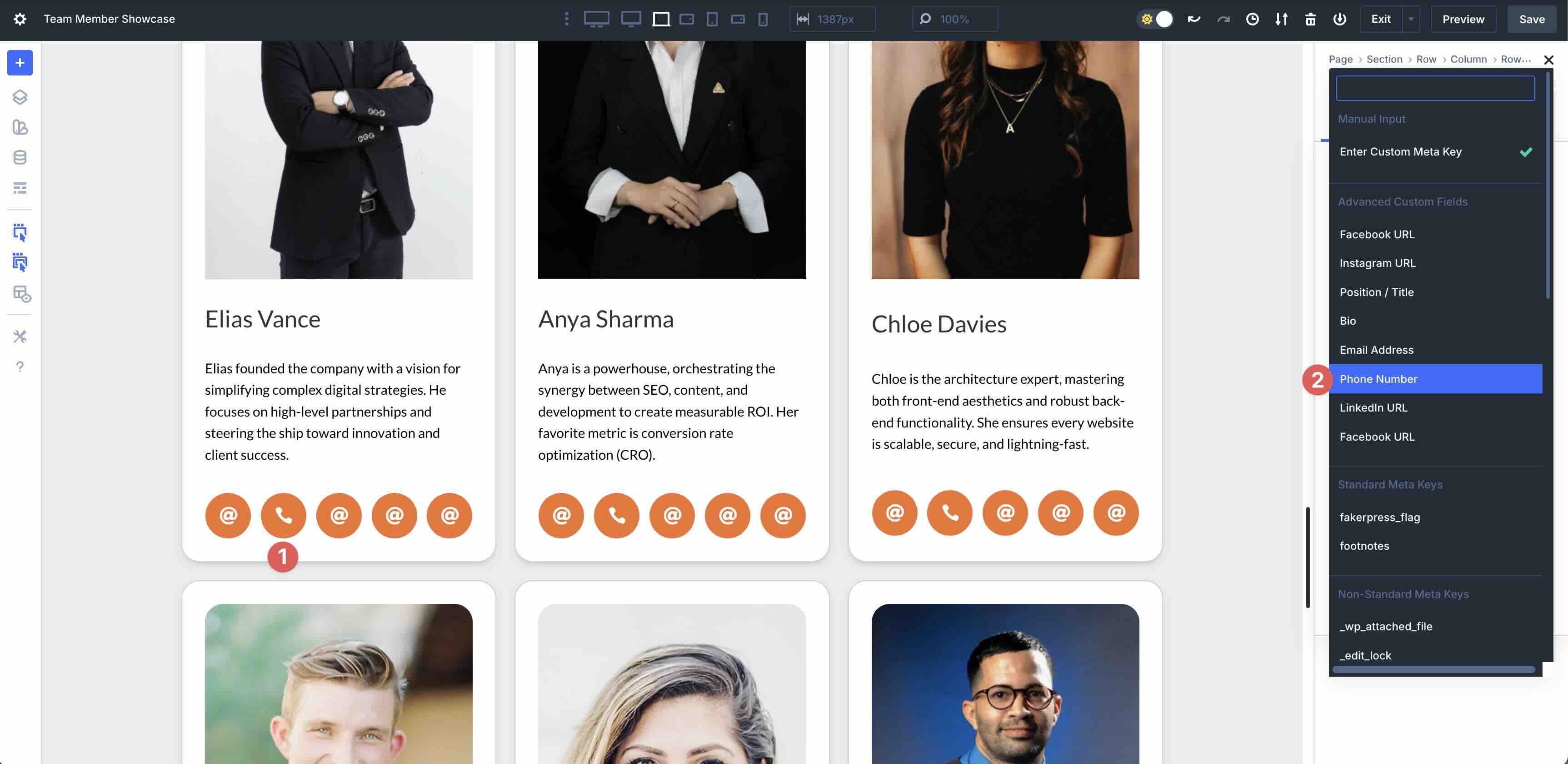 build a team directory using Loop Builder