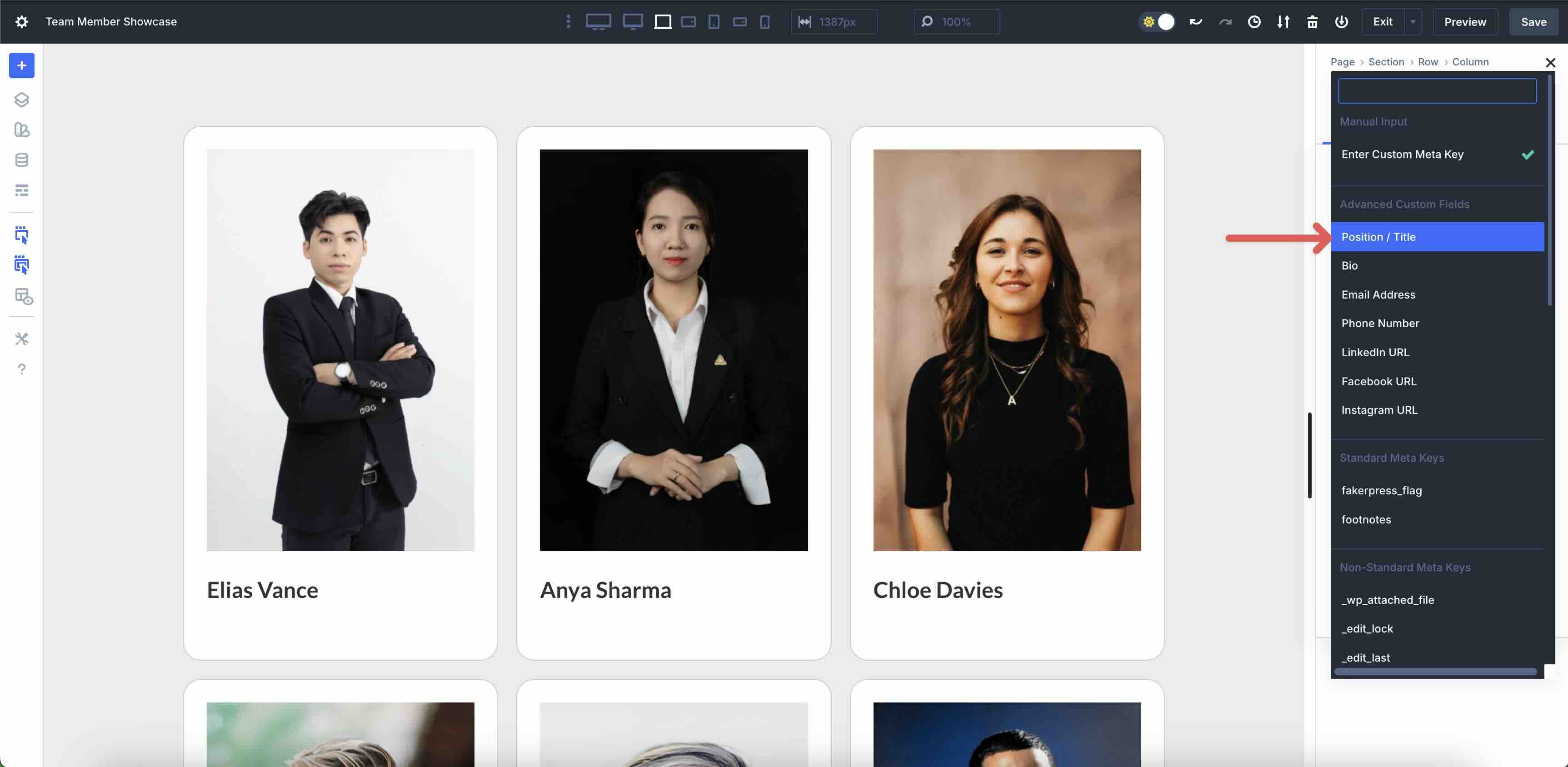 build a team directory using Loop Builder