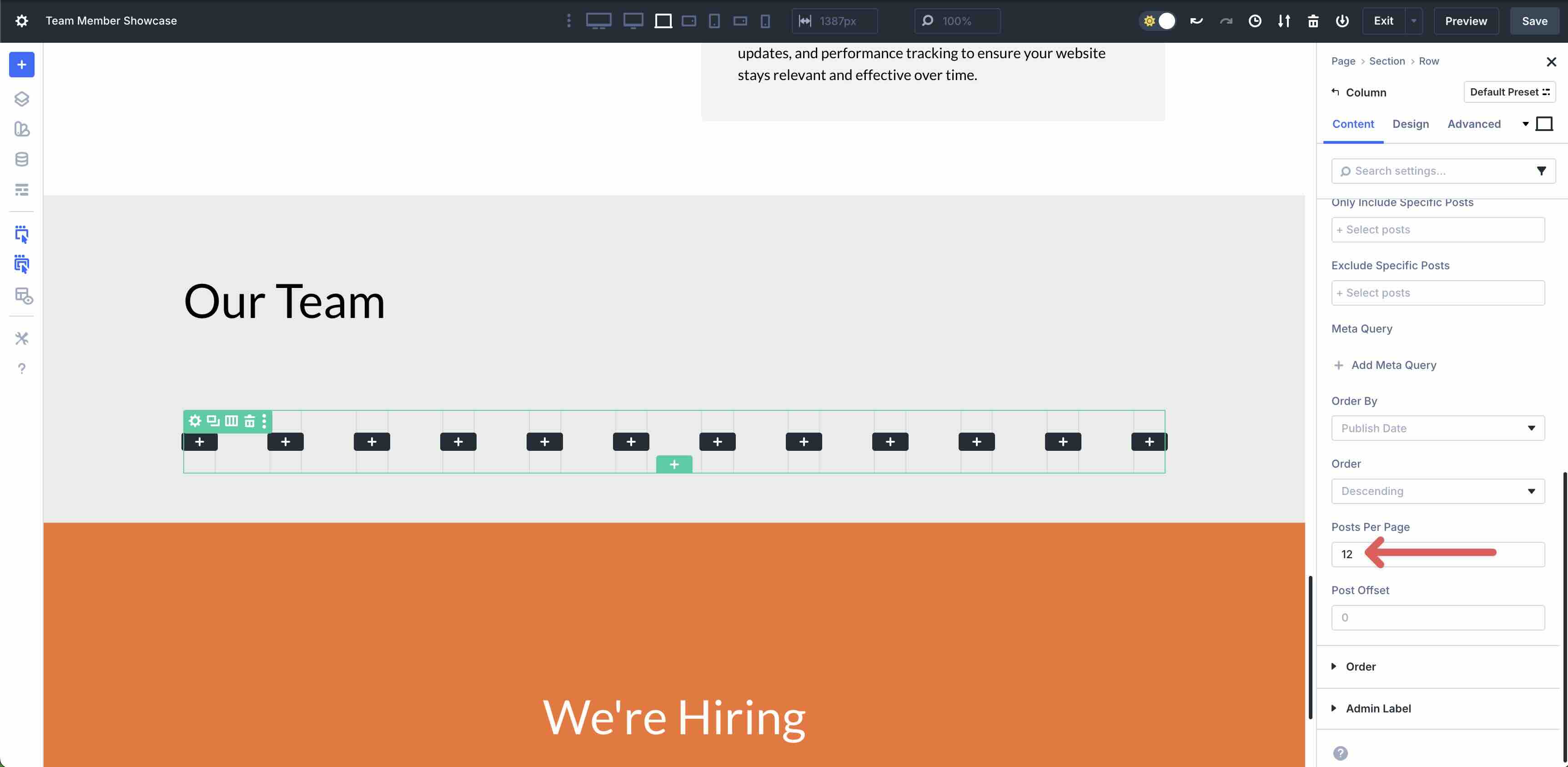 build a team directory using Loop Builder