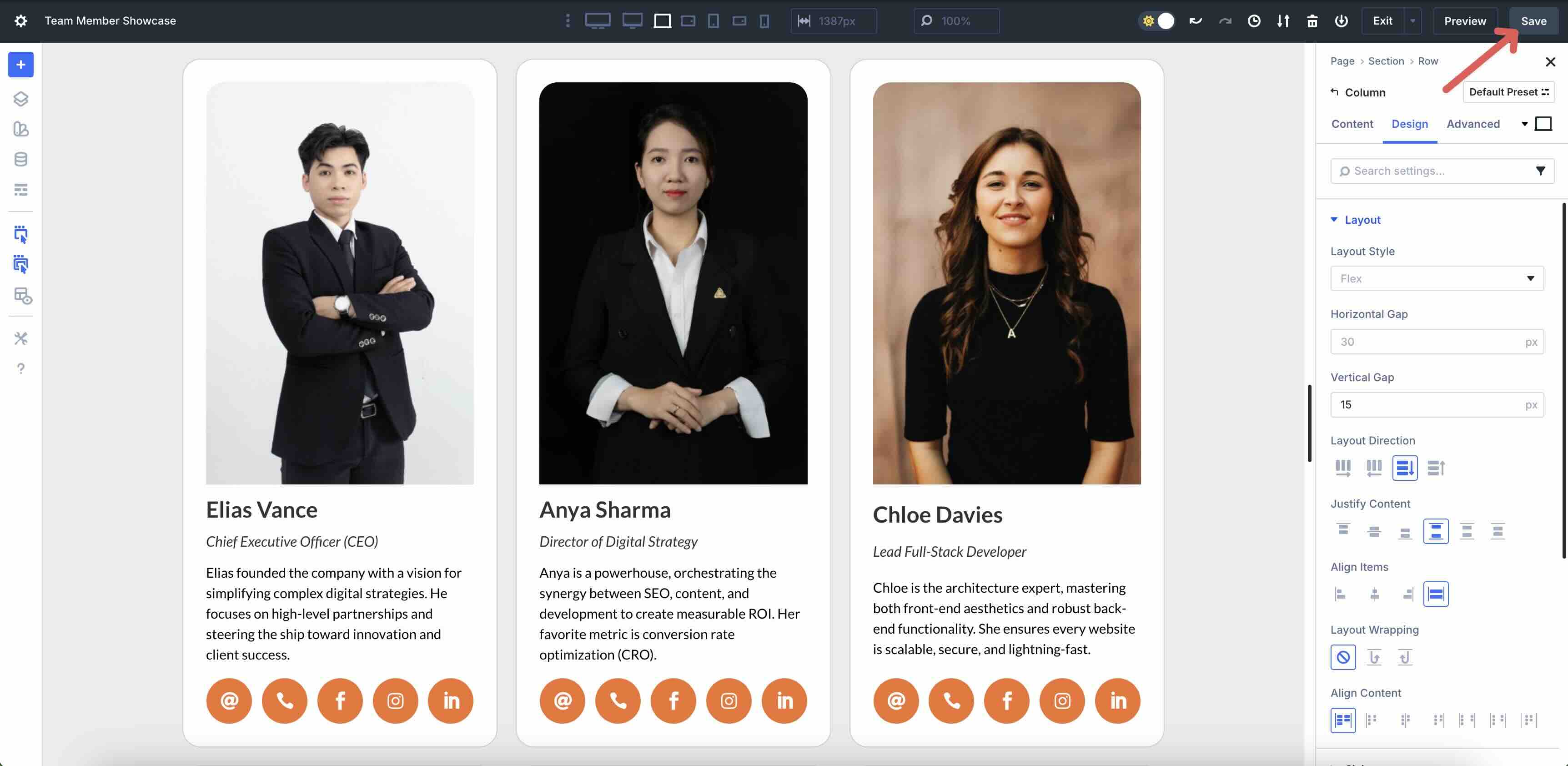 build a team directory using Loop Builder