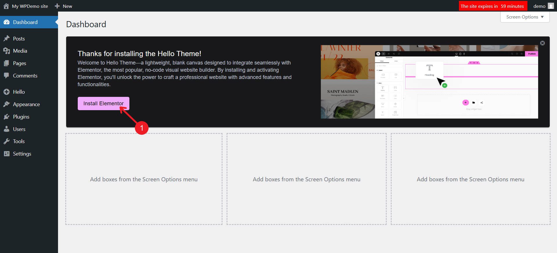 Hello Elementor Theme Requires a Page Builder as Well