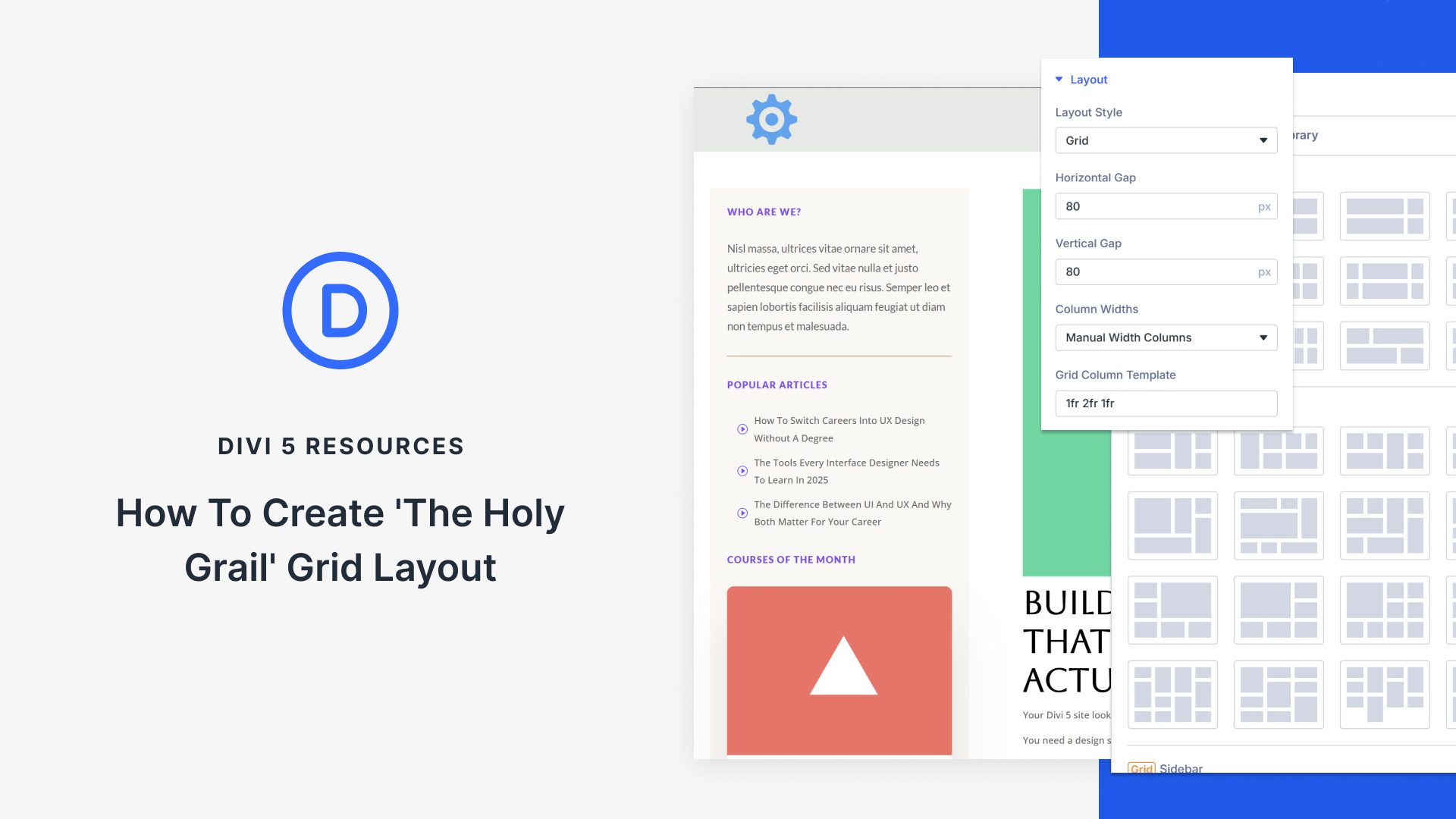 How To Create ‘The Holy Grail’ Grid Page Layout With Divi 5