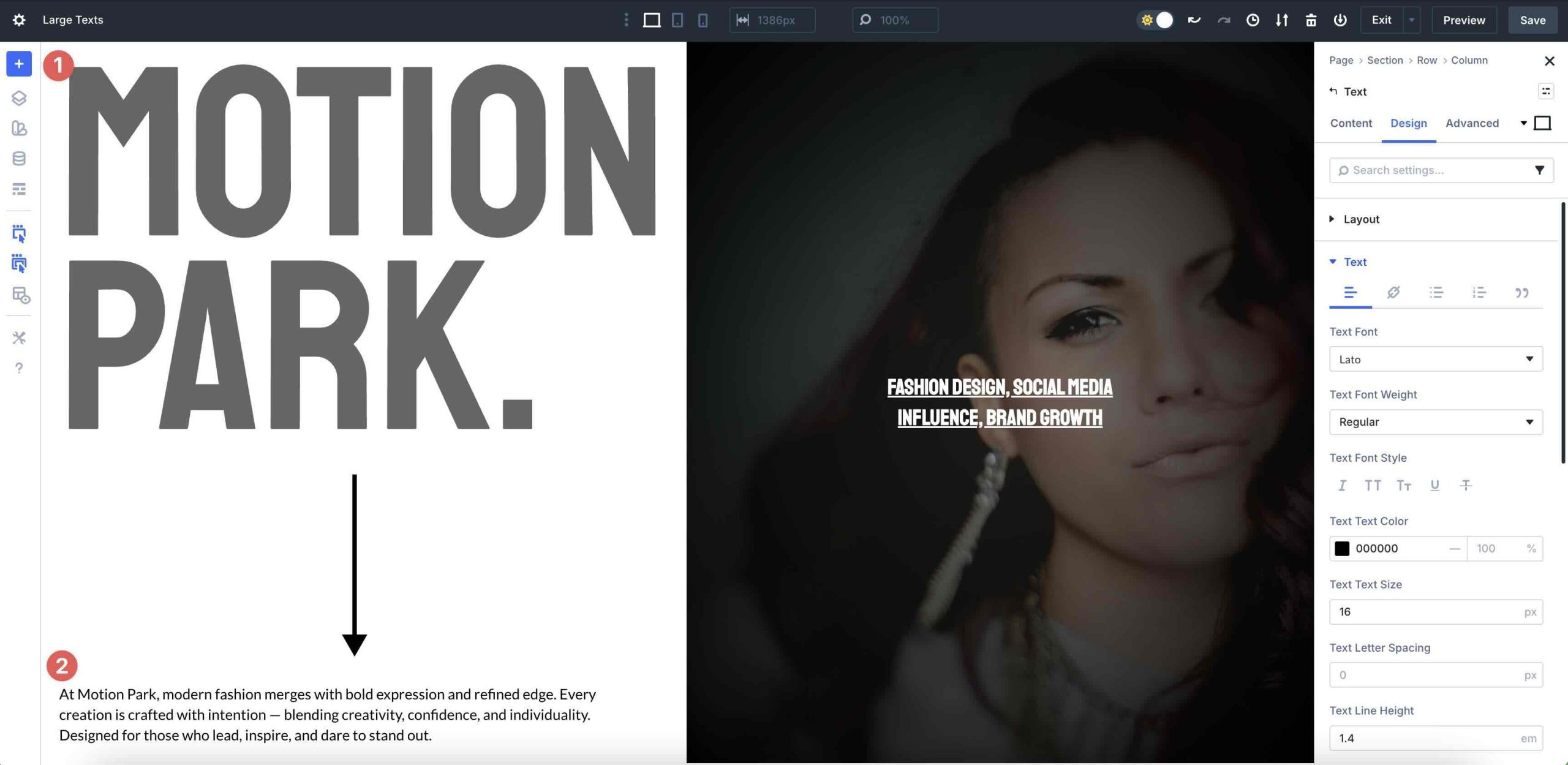 consistent typography