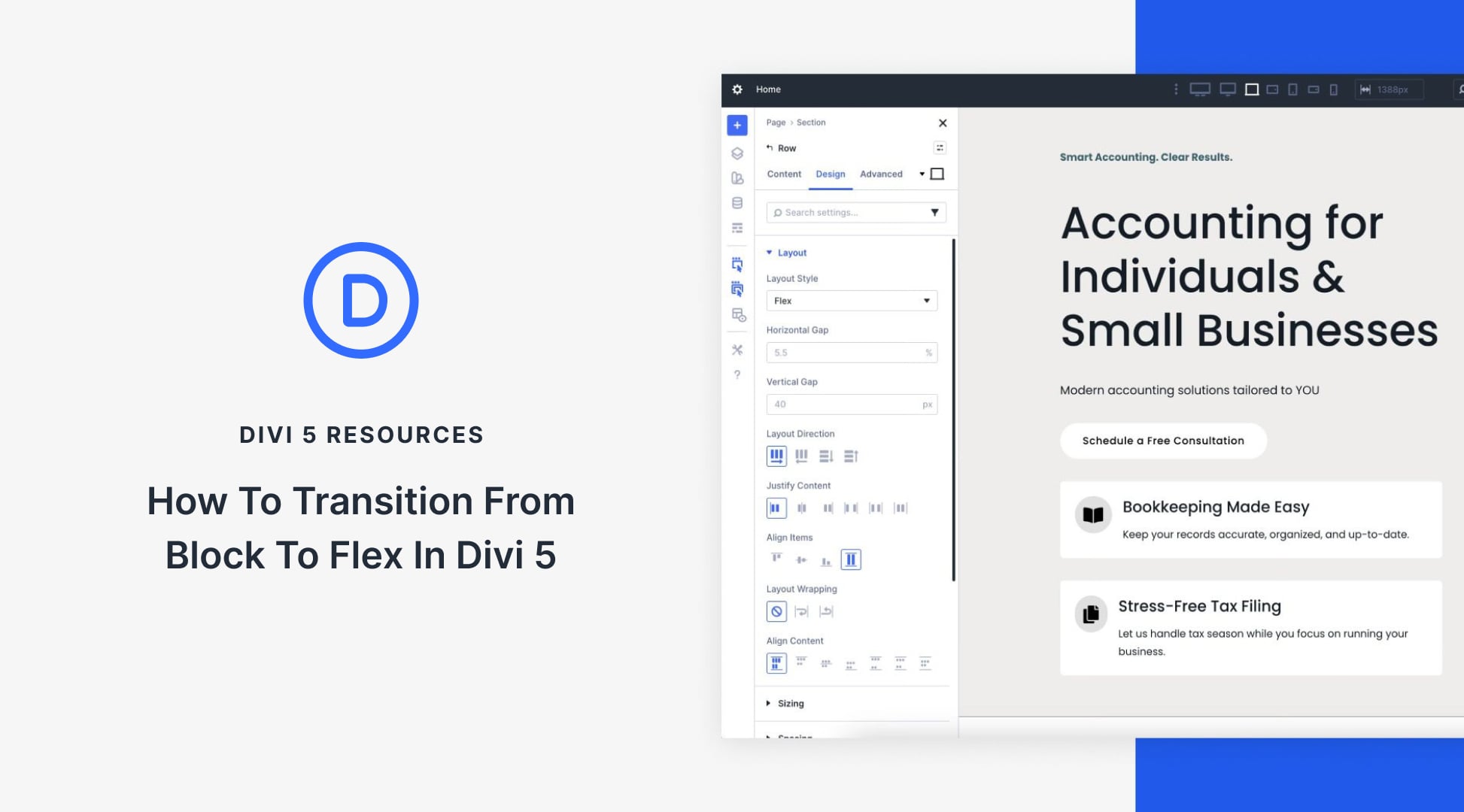 How To Transition From Block To Flex In Divi 5