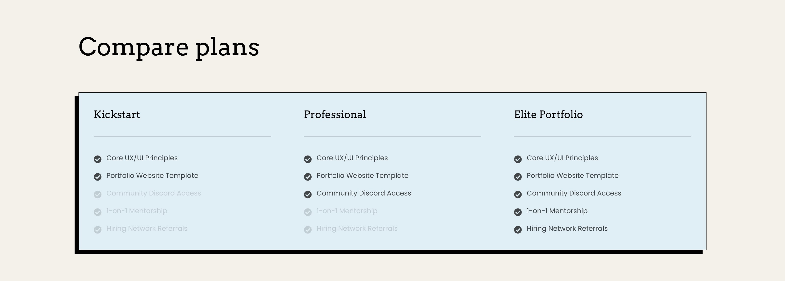 table sections in Divi 5