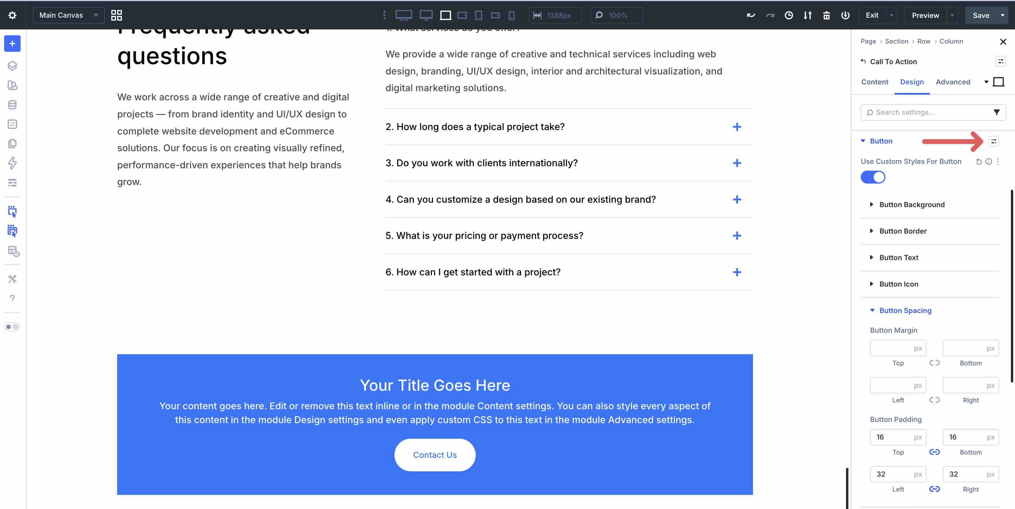 create option group preset