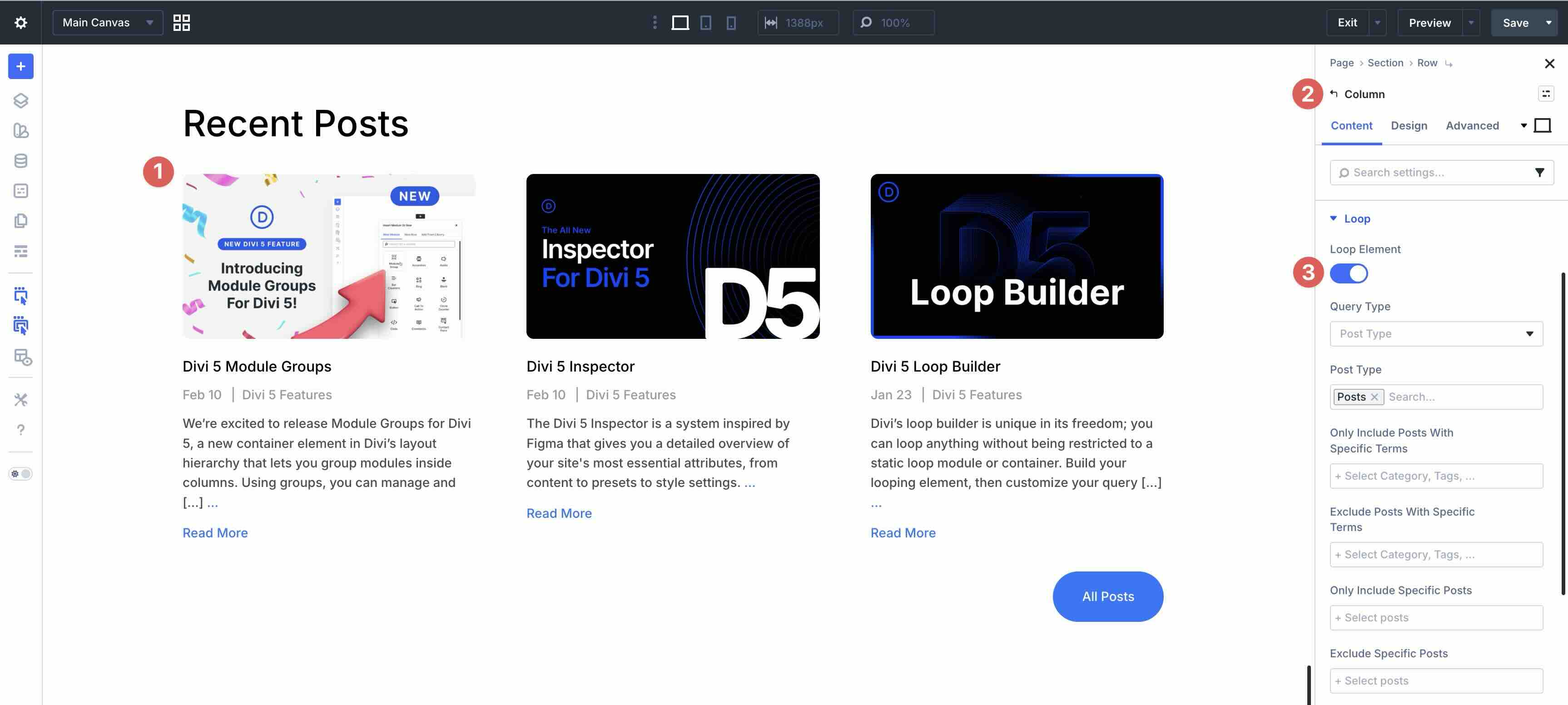 divi 5 loop builder