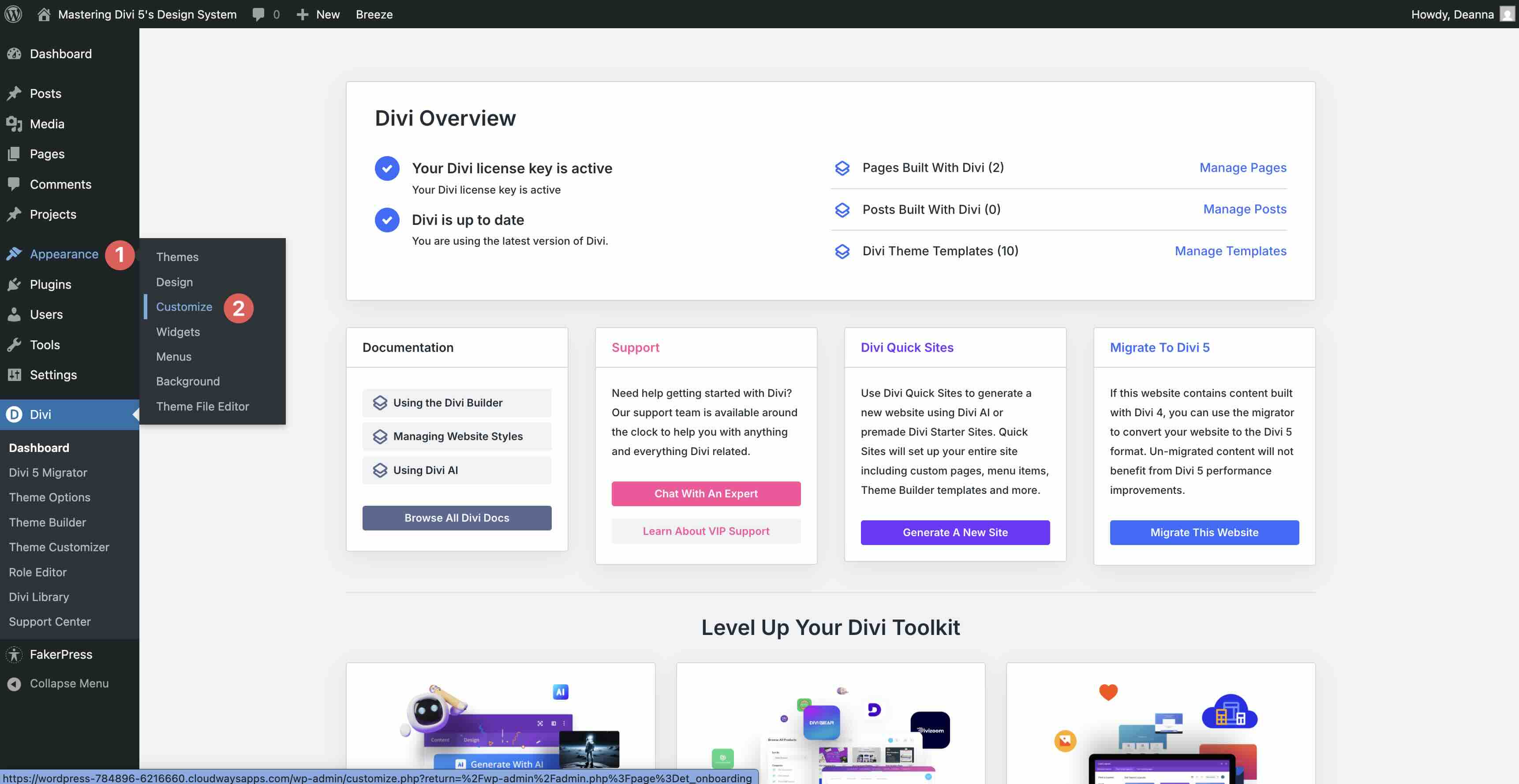 wordpress customizer