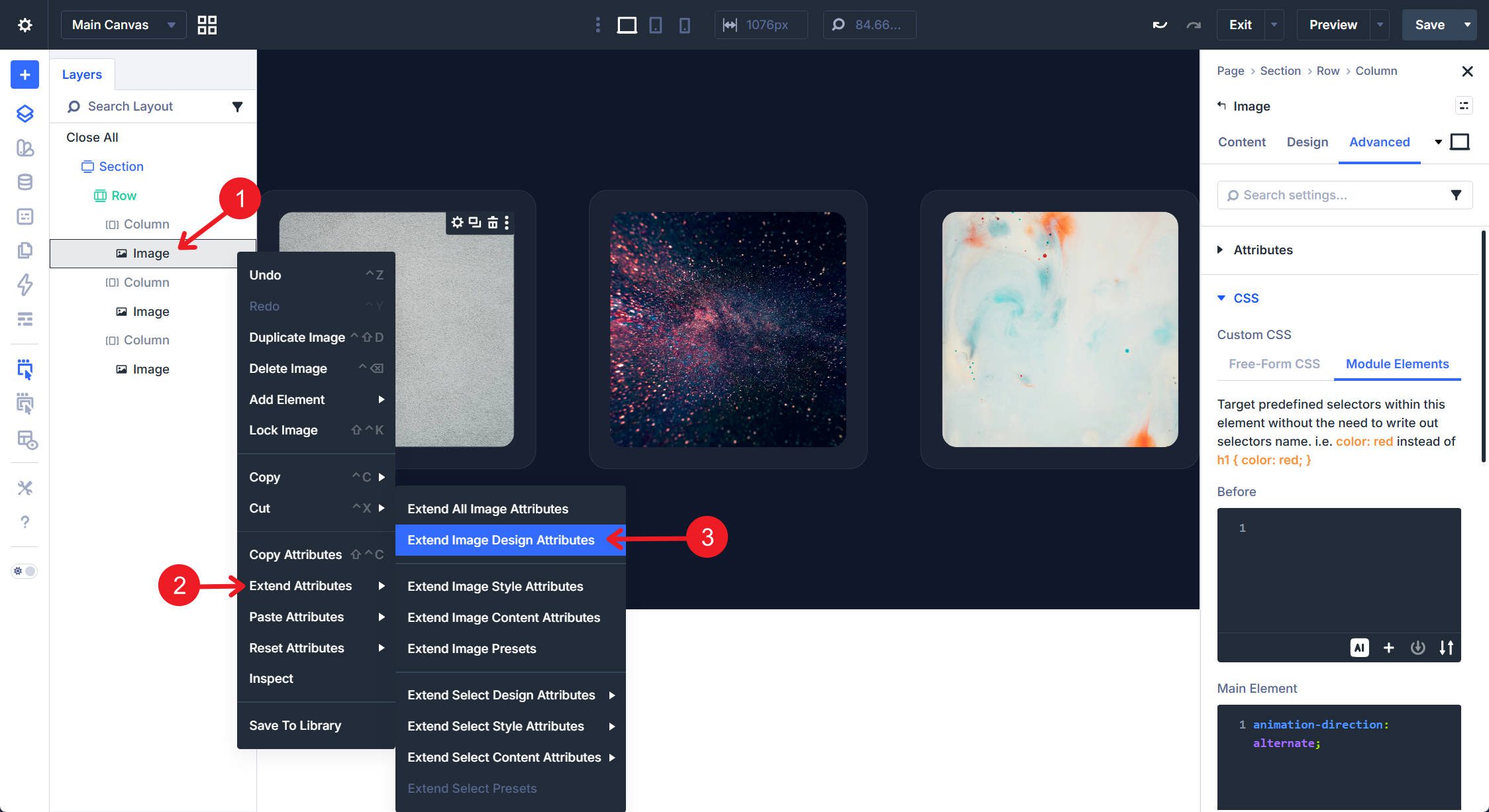 Extend Animation and CSS Attributes