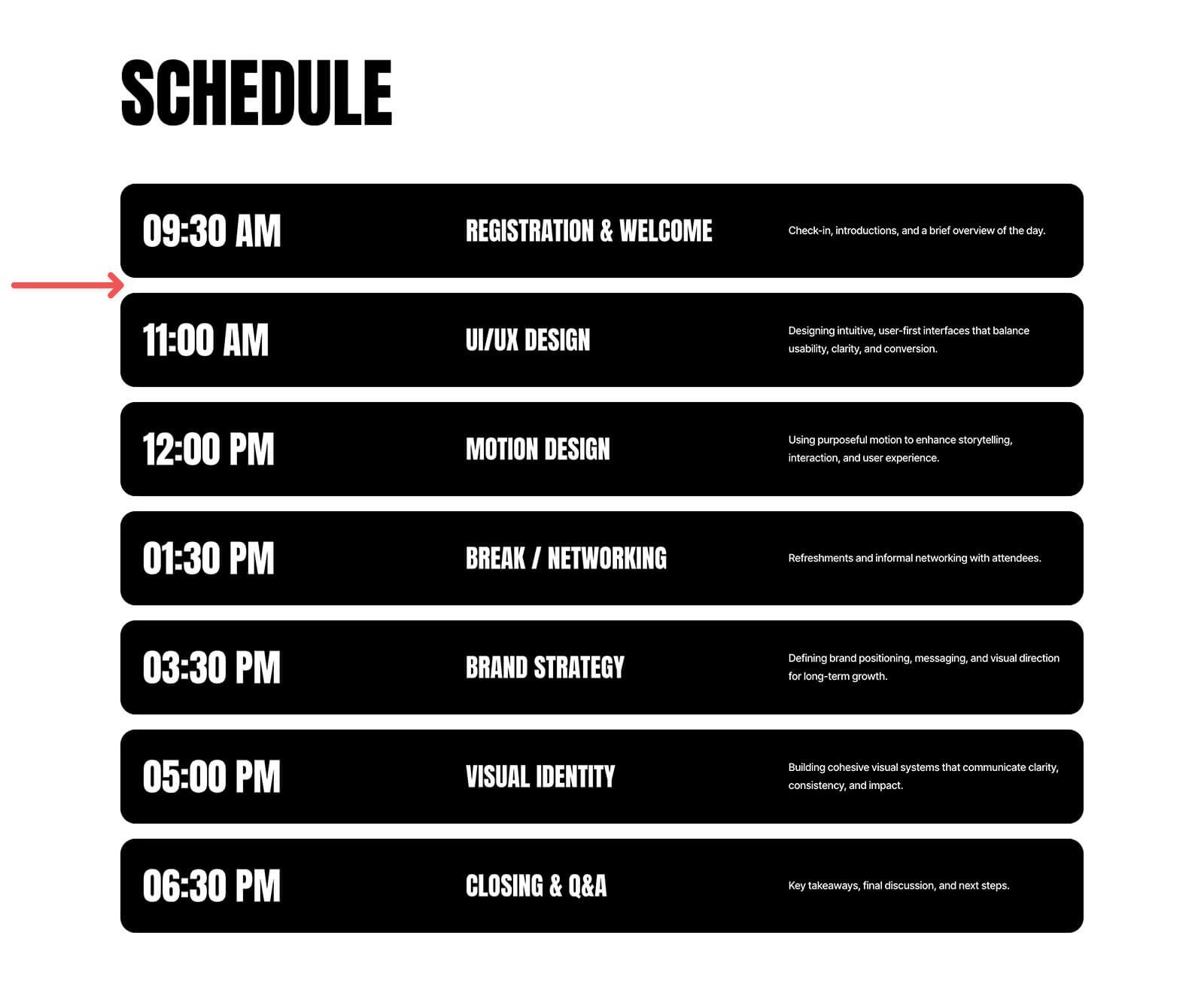Large List Sections For Divi 5