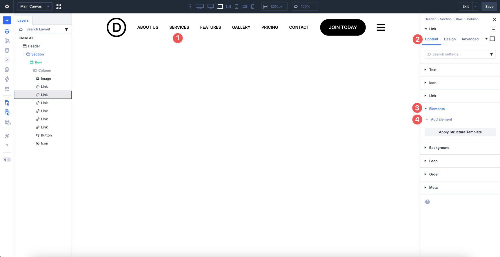 new menu features in Divi 5