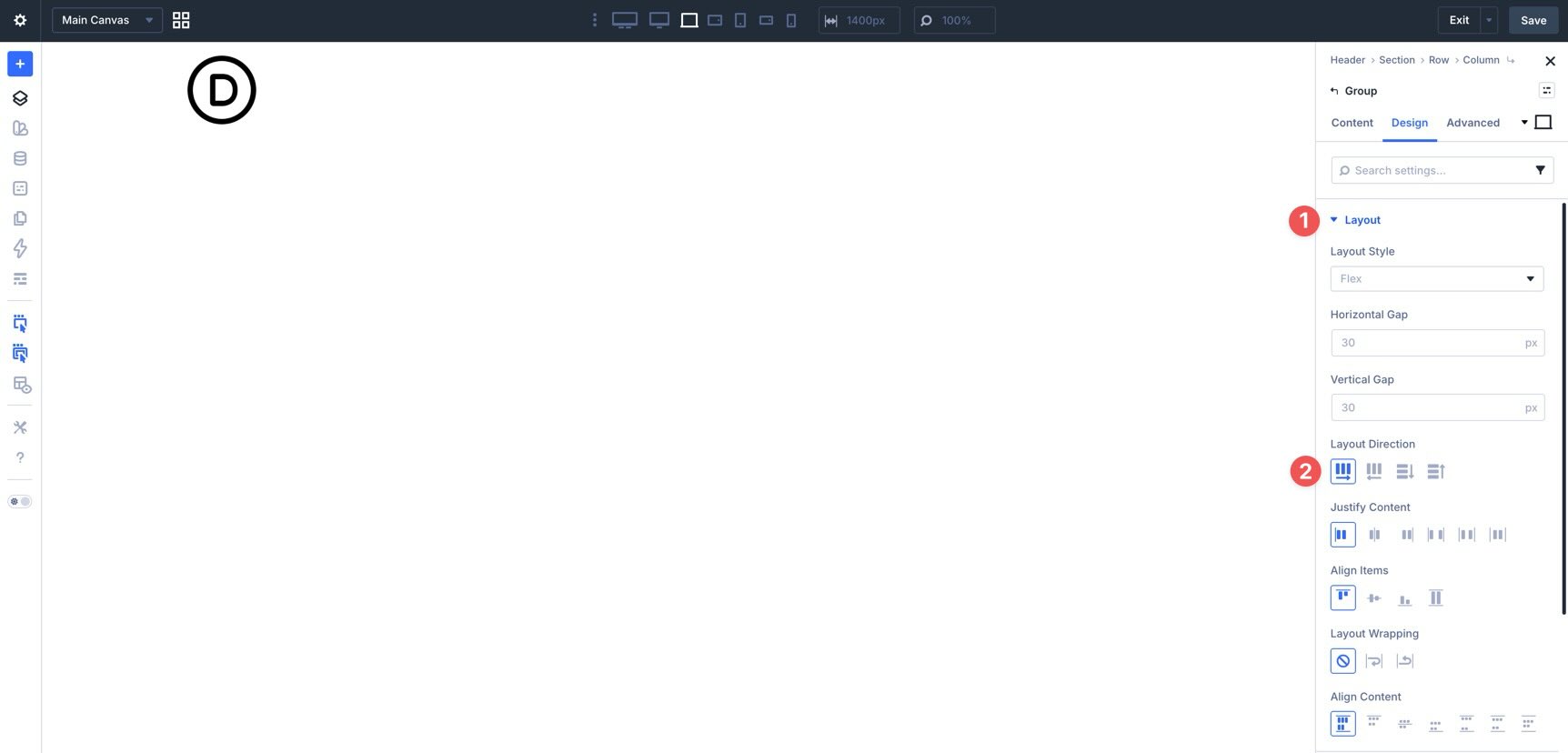editing module groups