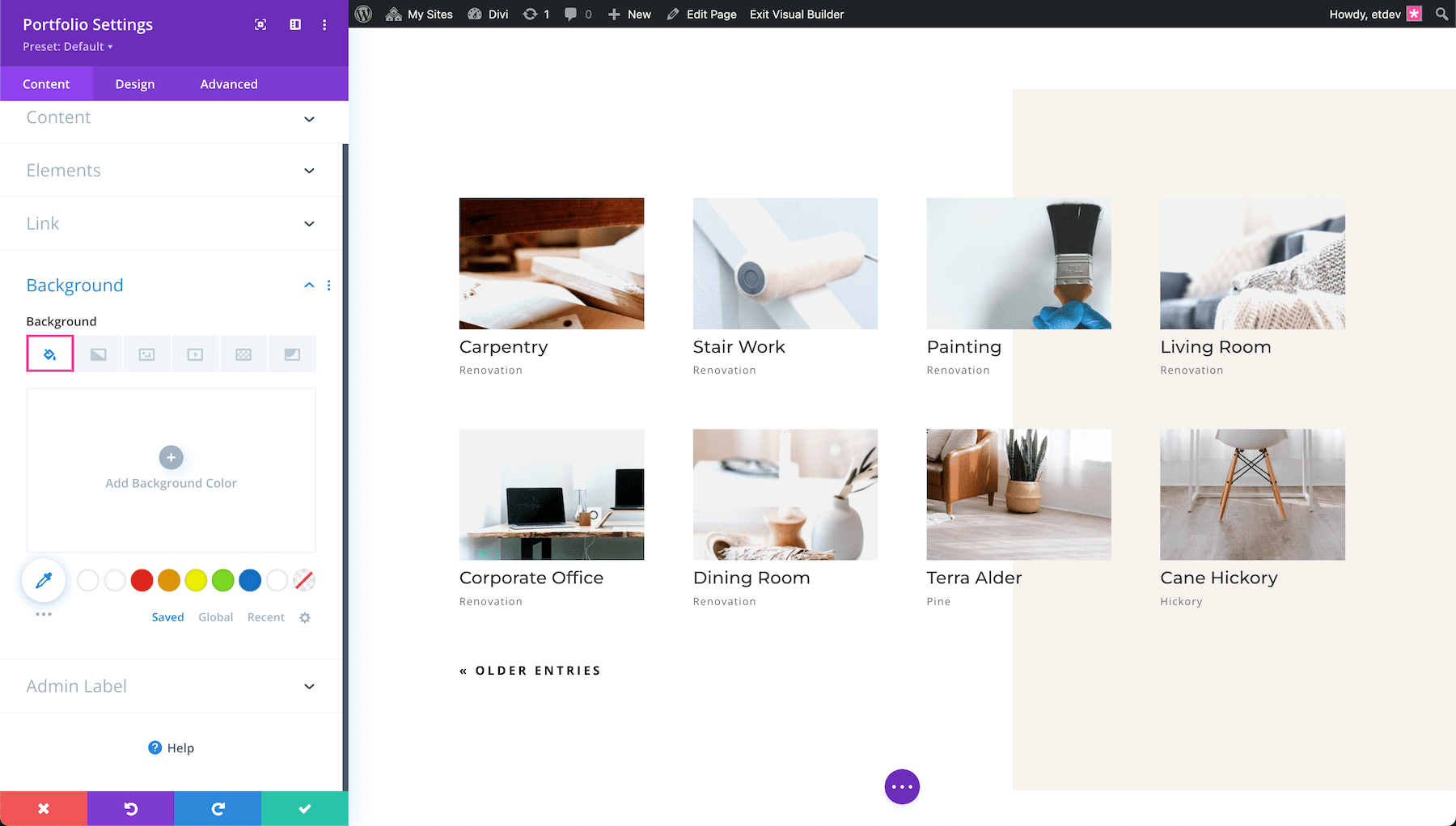 How to add a background color