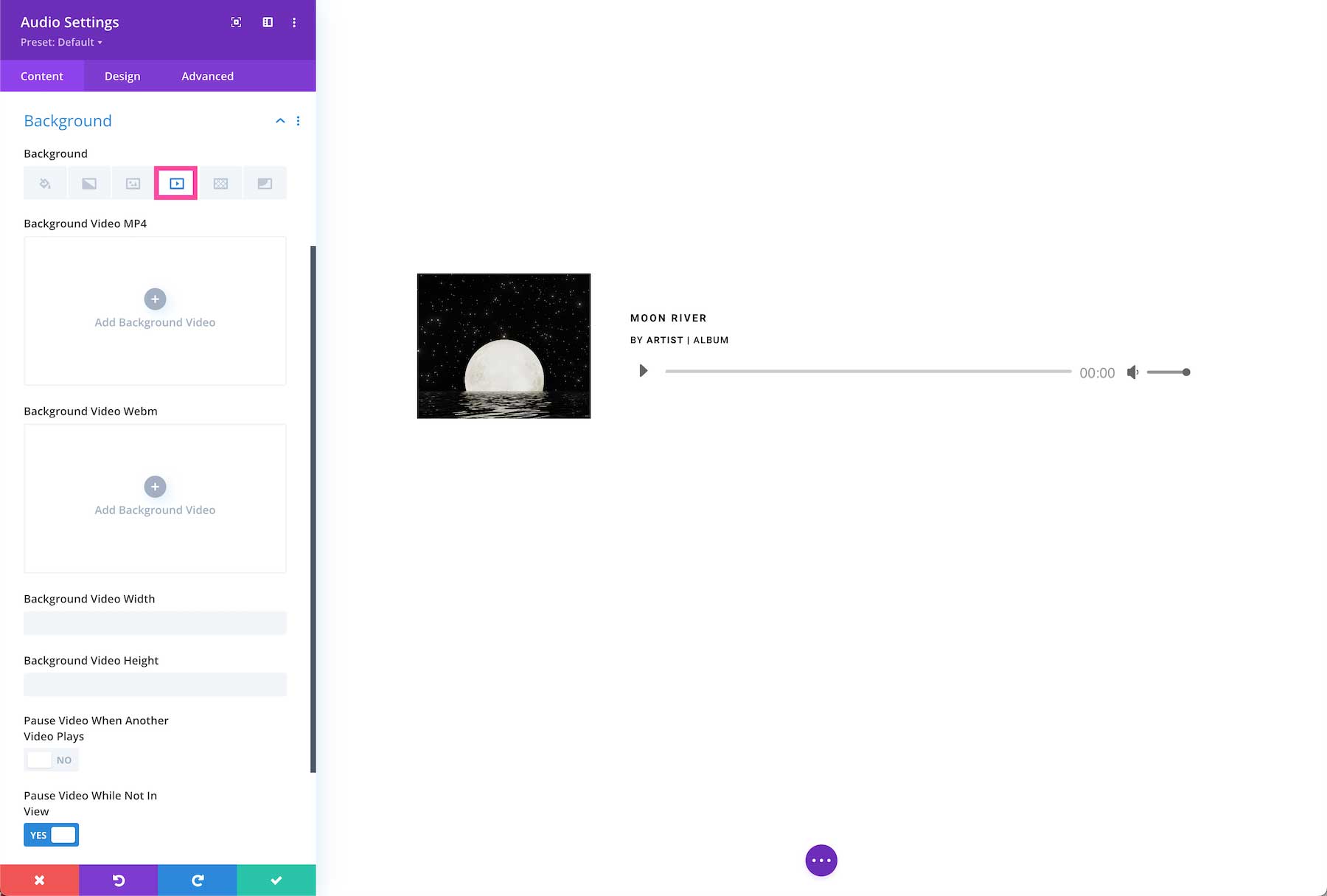 How to add a background video