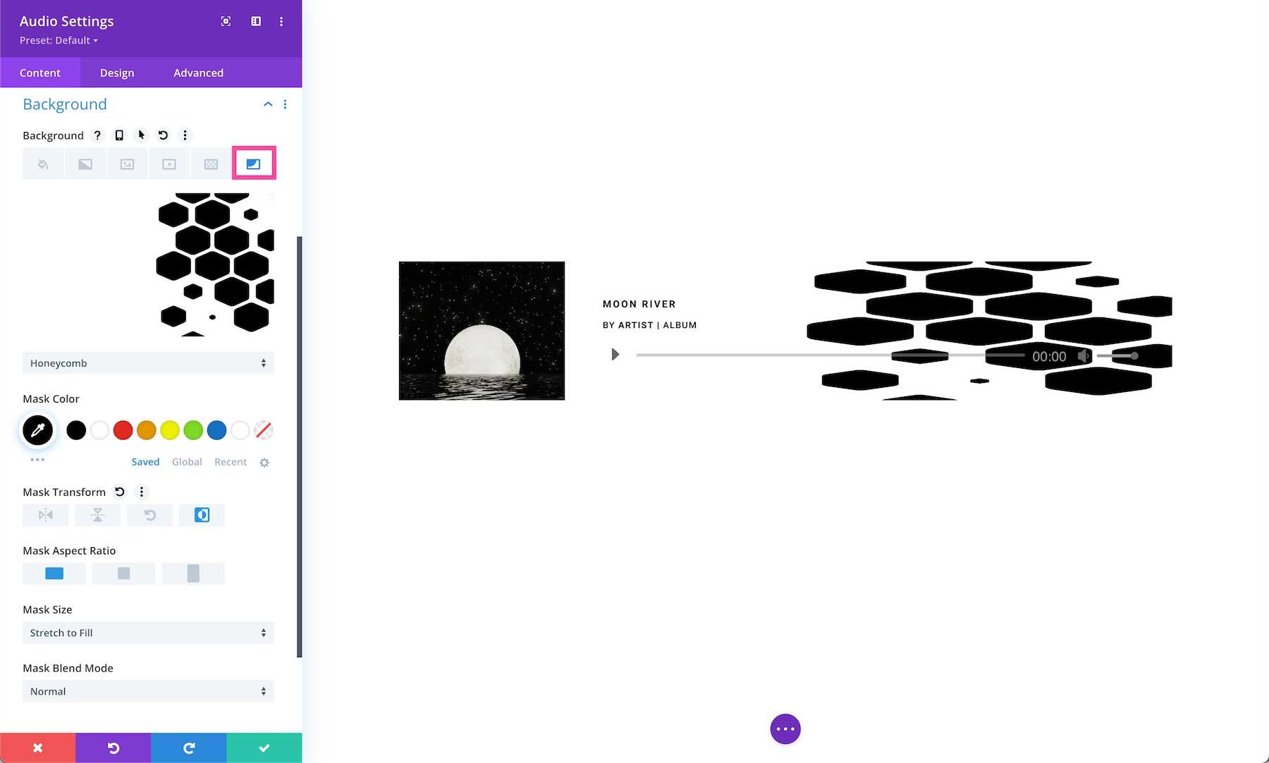 How to add a background mask
