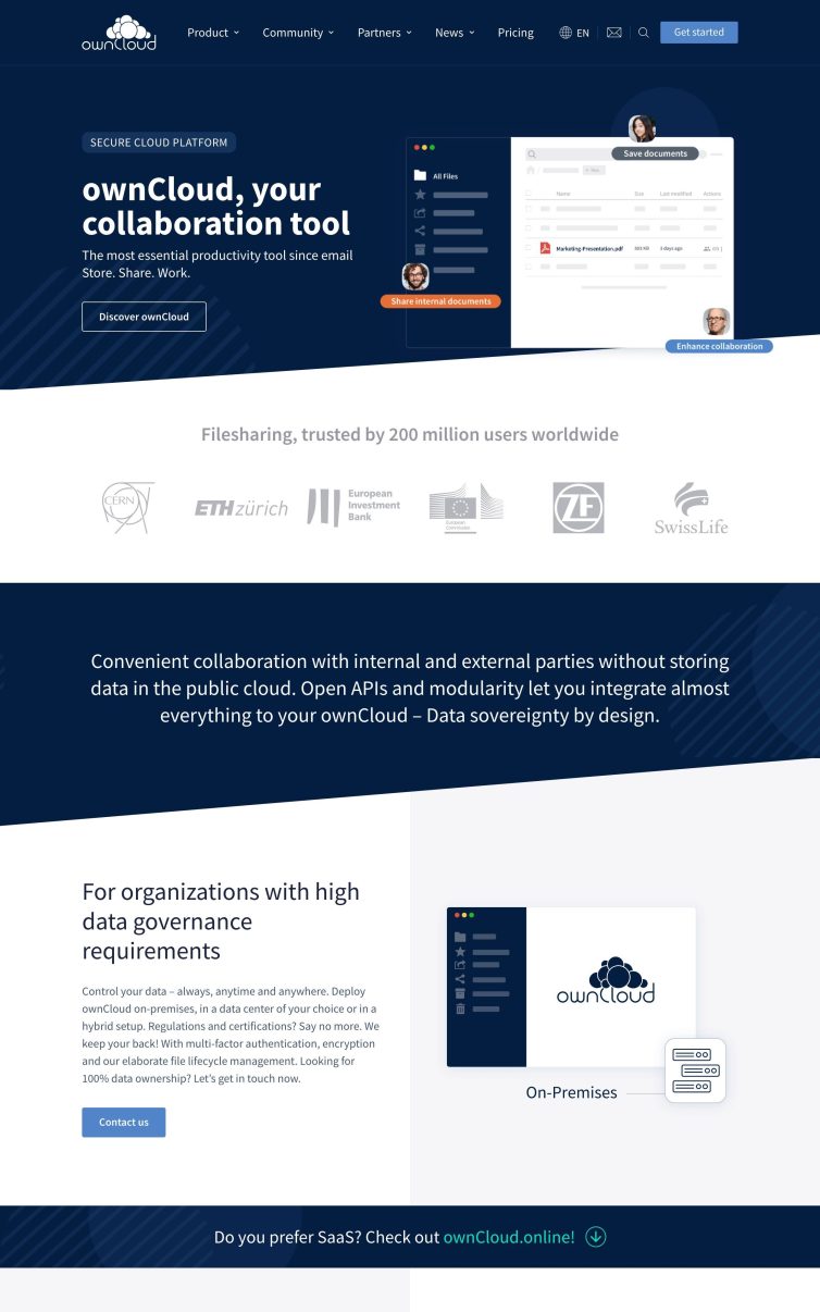 OwnCloud Screenshot 1