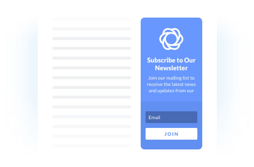 Widget Area Opt-In Form