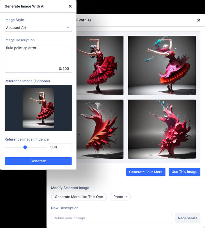 Divi AI Image Style Change