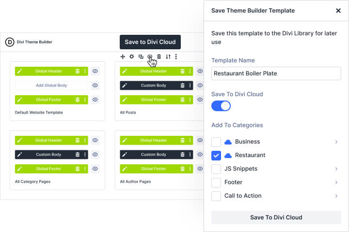 Divi Cloud for Theme Builder