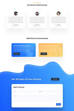 Hosting Company Layout Preview