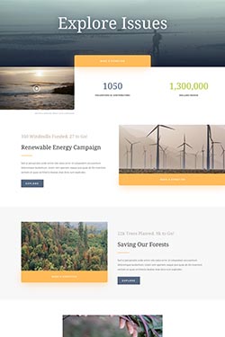 Non-Profit Layout Preview