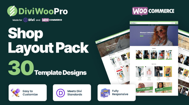 Divi Marketplace Item - Divi Woo Pro
