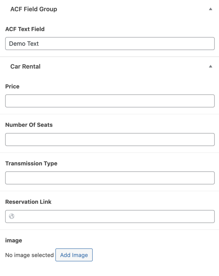 Advanced Custom Fields Screenshot 1