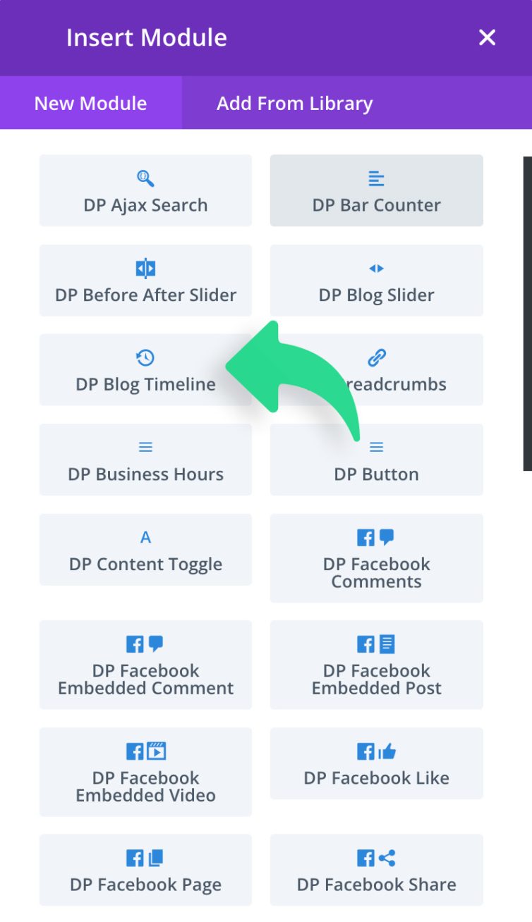 Blog Timeline Screenshot 1