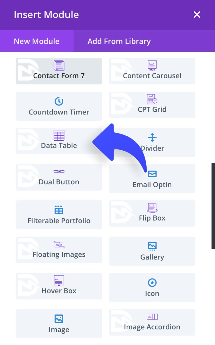Data Table Screenshot 1