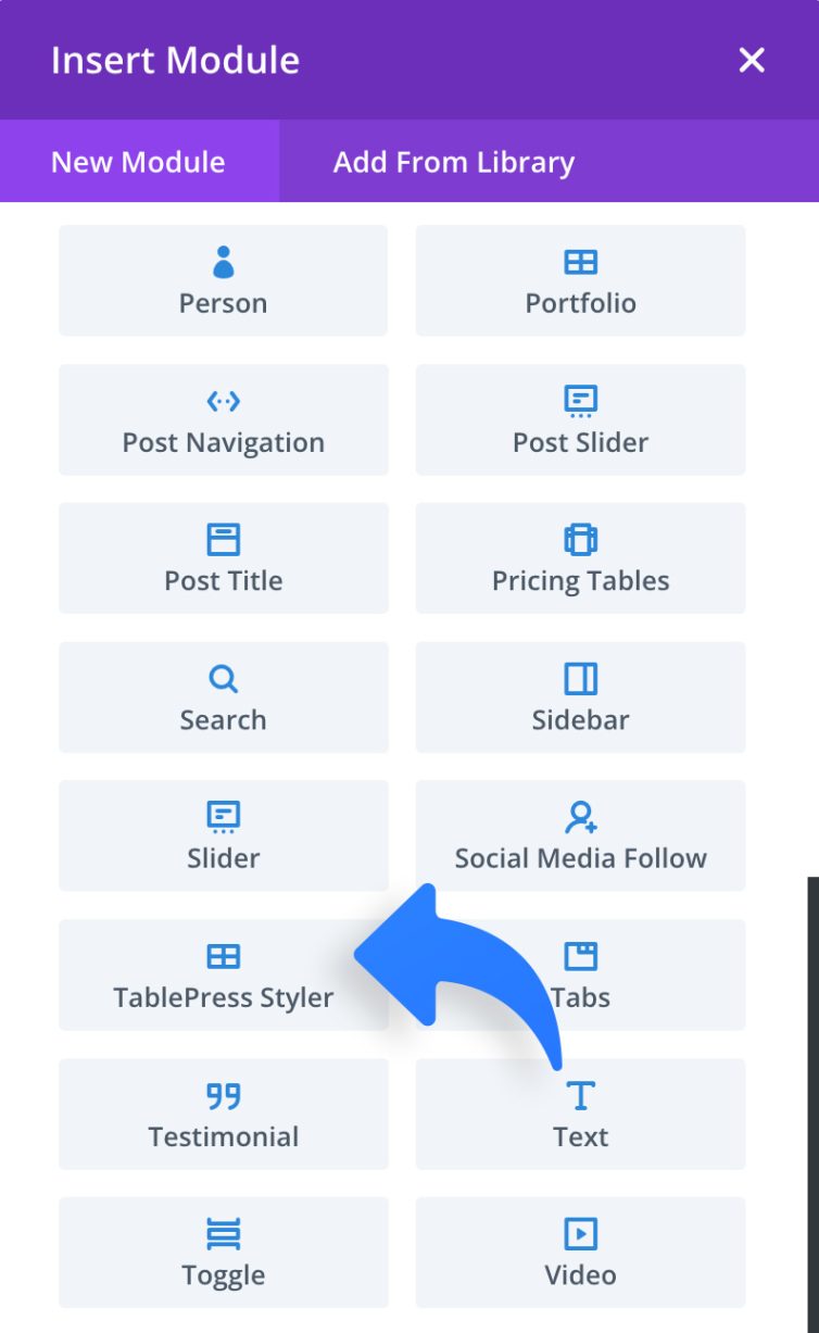 TablePress Styler Screenshot 1